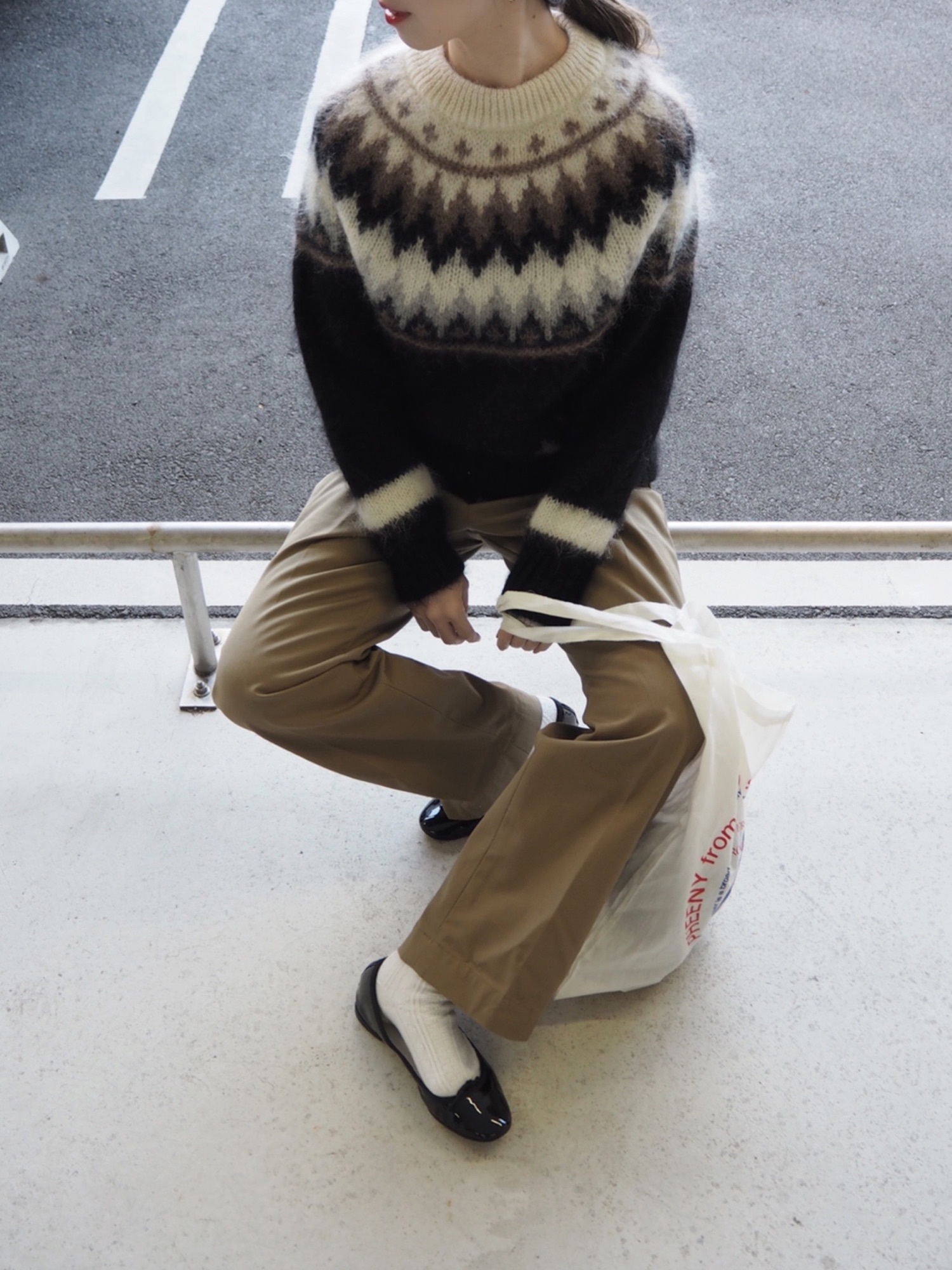 BEAUTY&amp;YOUTH UNITED ARROWS - BATONER モヘアノルディッククルーネックニット BN-18FL-029 BATONER（バトナー）の「【BATONER】モヘアノルディッククルー