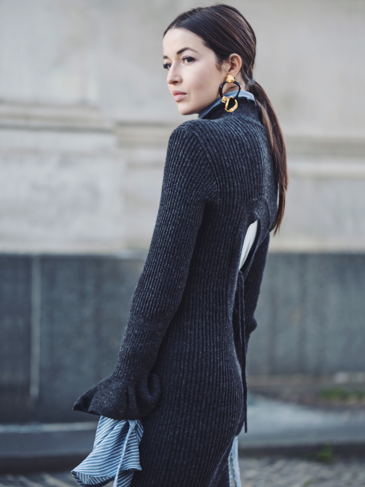 Acne Studiosのドレスを使った人気ファッションコーディネート