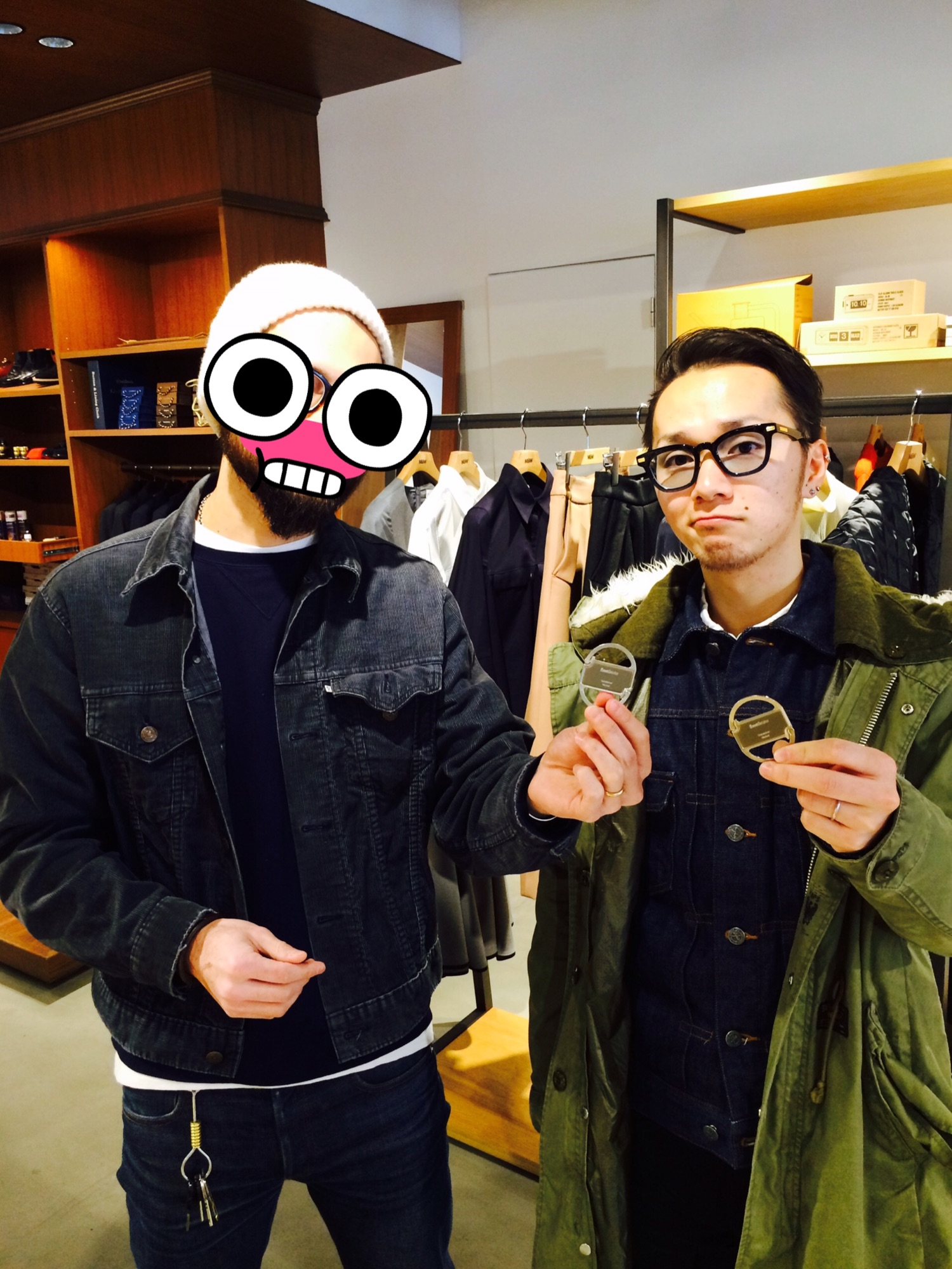 WTAPSのモッズコート（グリーン系）を使ったメンズ人気ファッション