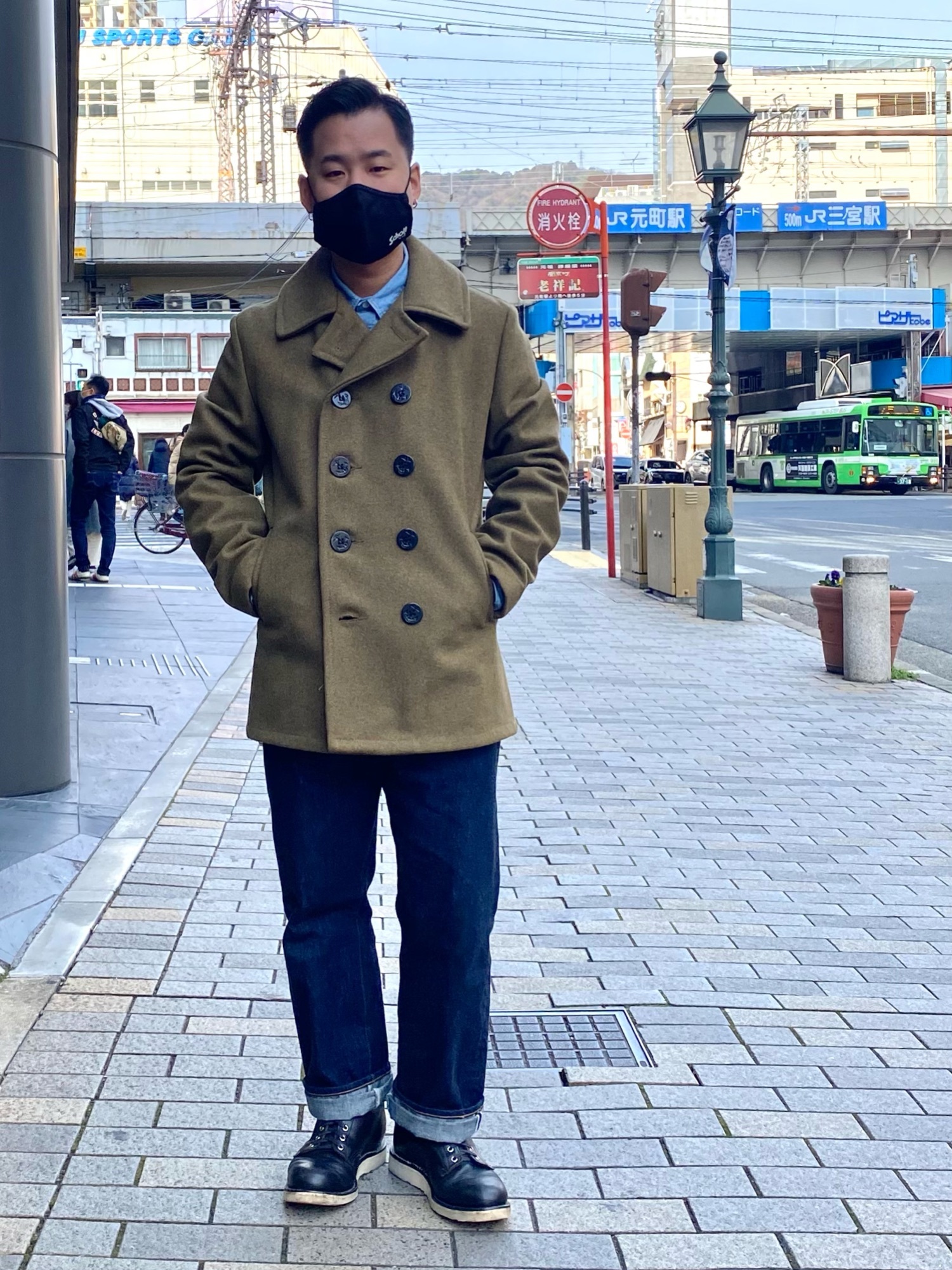 waki(Schott KOBE店)｜schottのピーコートを使ったコーディネート - WEAR