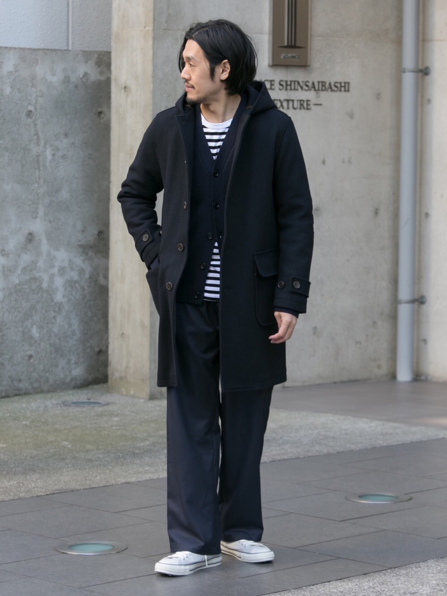 URBAN RESEARCH DOORS Melton Hooded Coat コート フーデットコート URBAN RESEARCH DOORS MENS（アーバンリサーチ ドアーズ メンズ）の
