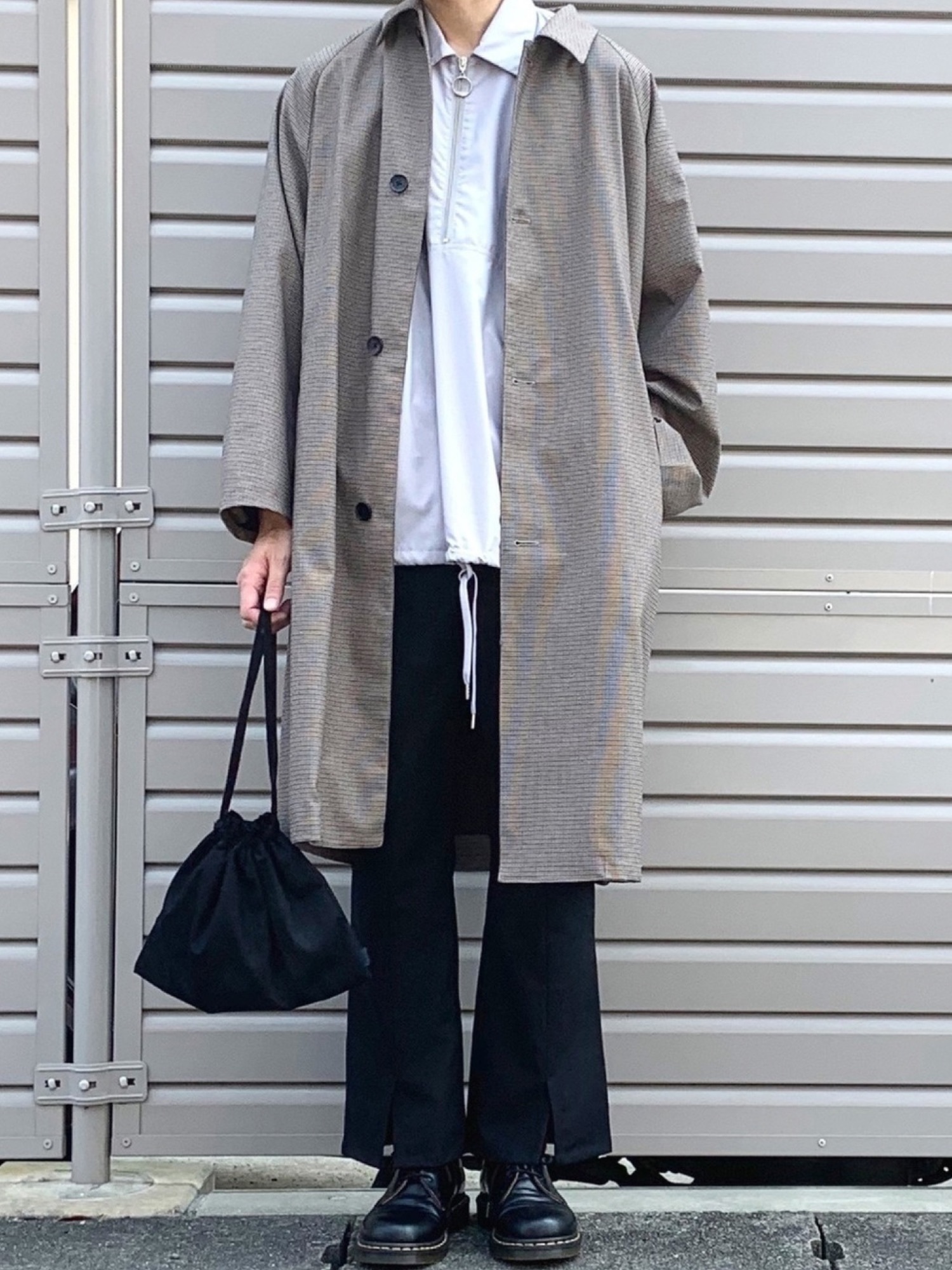 HARE（ハレ）の「エリツキハーフZIPプルオーバー(HARE)（シャツ 