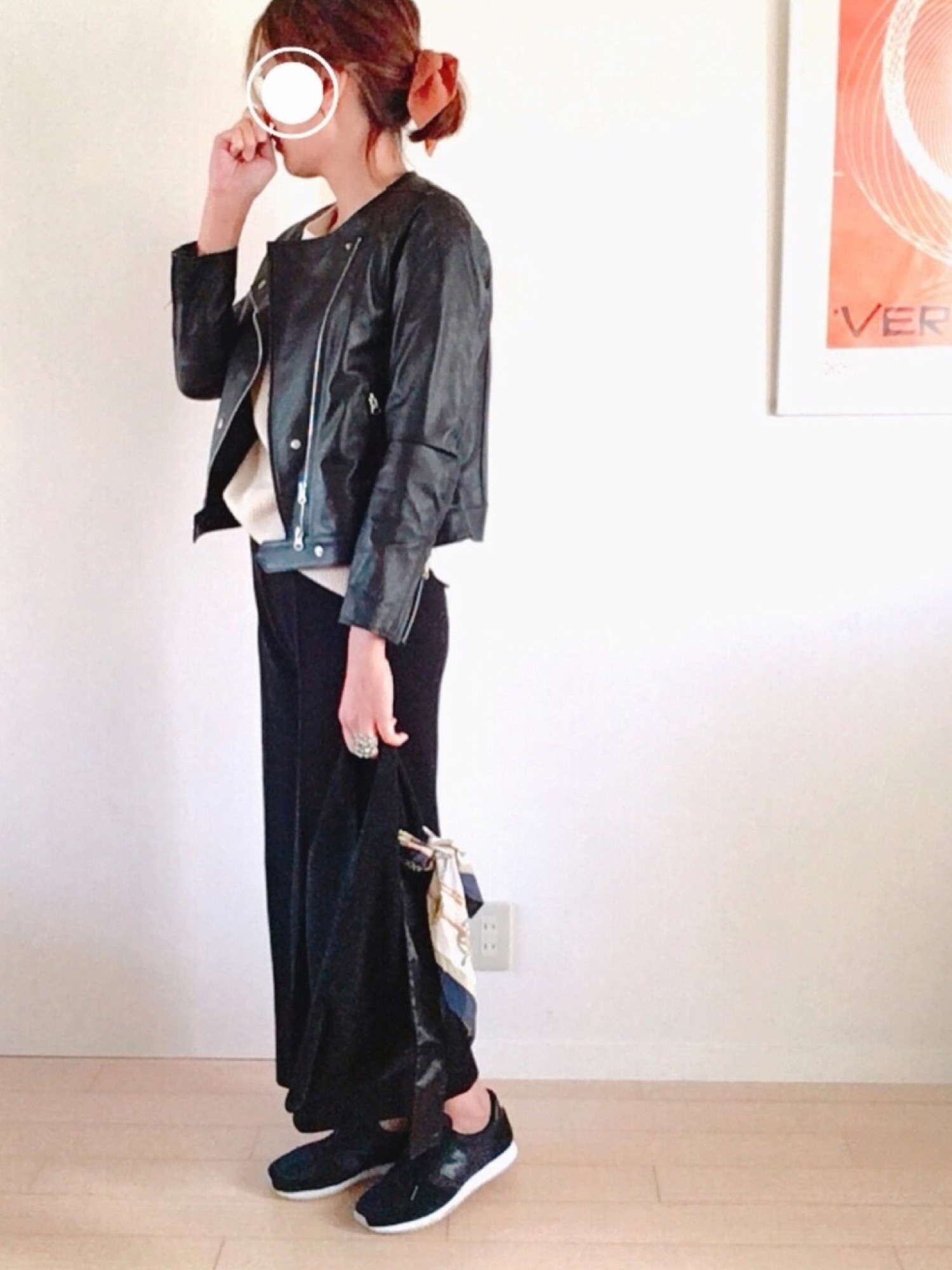 SLOBE IENA（スローブイエナ）の「レザーノーカラーライダースブルゾン