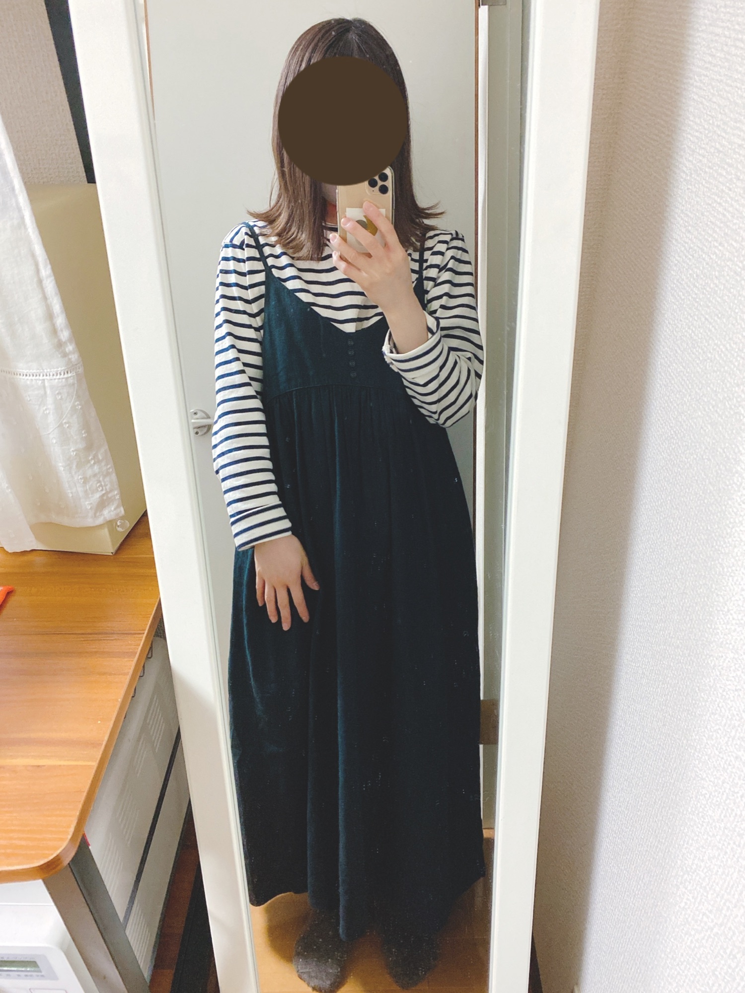新品　SM2☆前後着麻レーヨンキャミワンピース Samansa Mos2（サマンサ モスモス）の「麻レーヨンキャミ