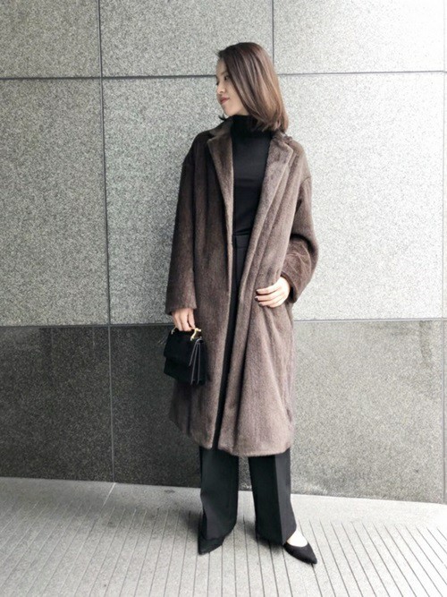 【MUSE Deuxieme Classe】　DE BALL FUR コート Deuxieme Classe（ドゥーズィエムクラス）の「DE BALL FUR