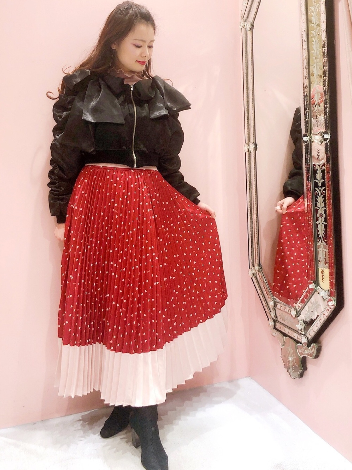 lilLilly（リルリリー）の「リボンオフショルMA-1（MA-1）」 - WEAR