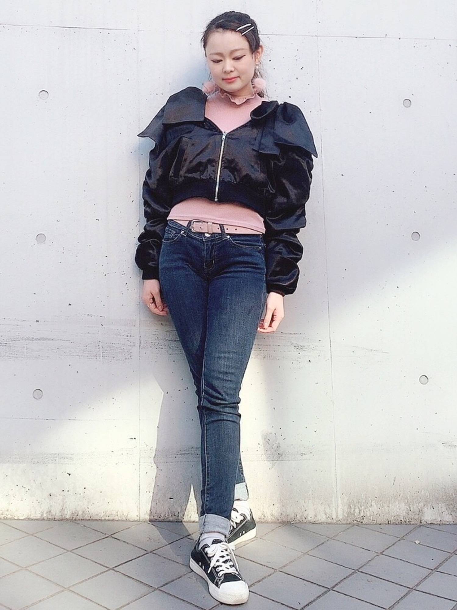 lilLilly（リルリリー）の「リボンオフショルMA-1（MA-1）」 - WEAR