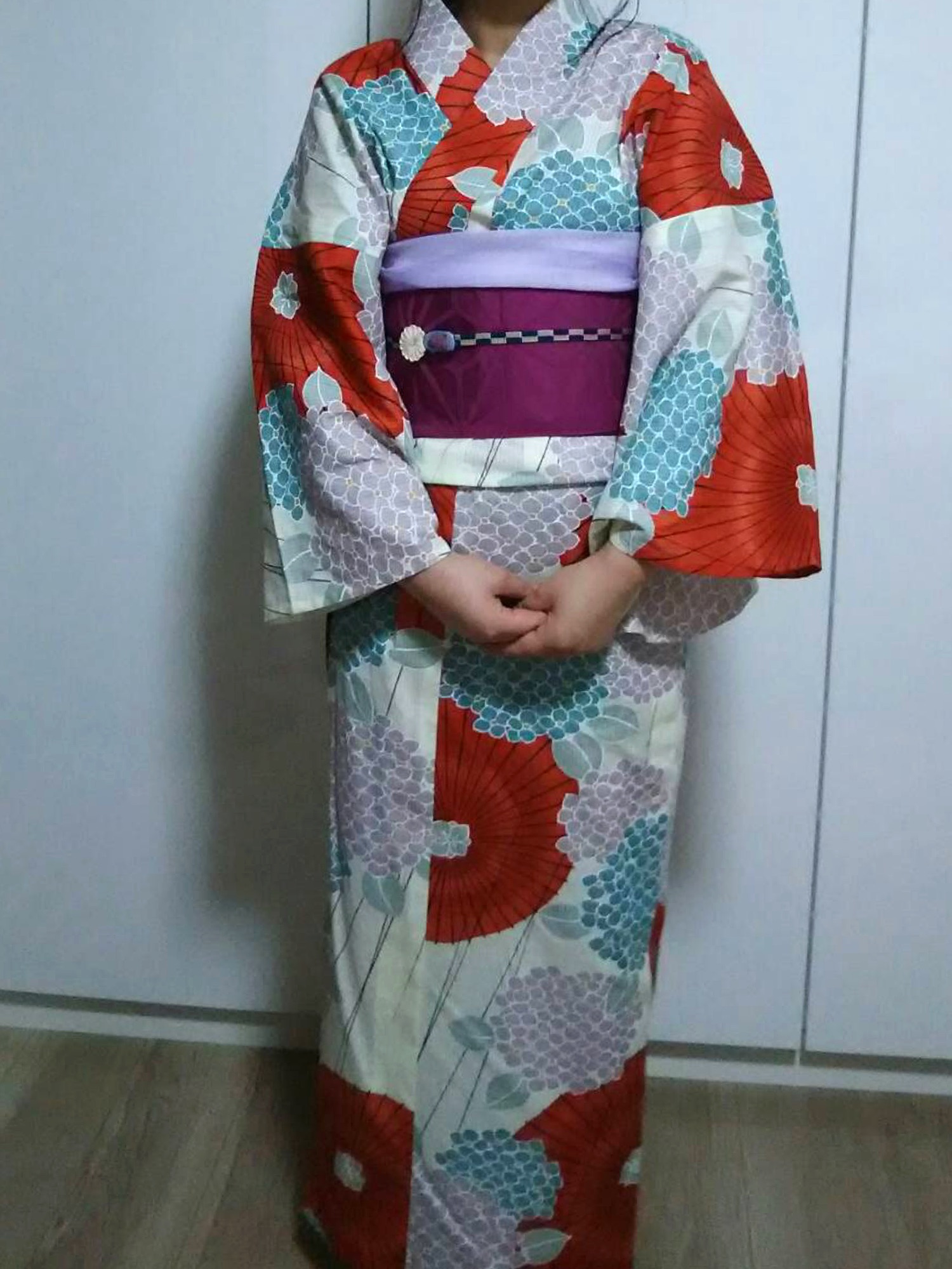 ふりふ（フリフ）の「浴衣「傘と紫陽花」（浴衣）」 - WEAR