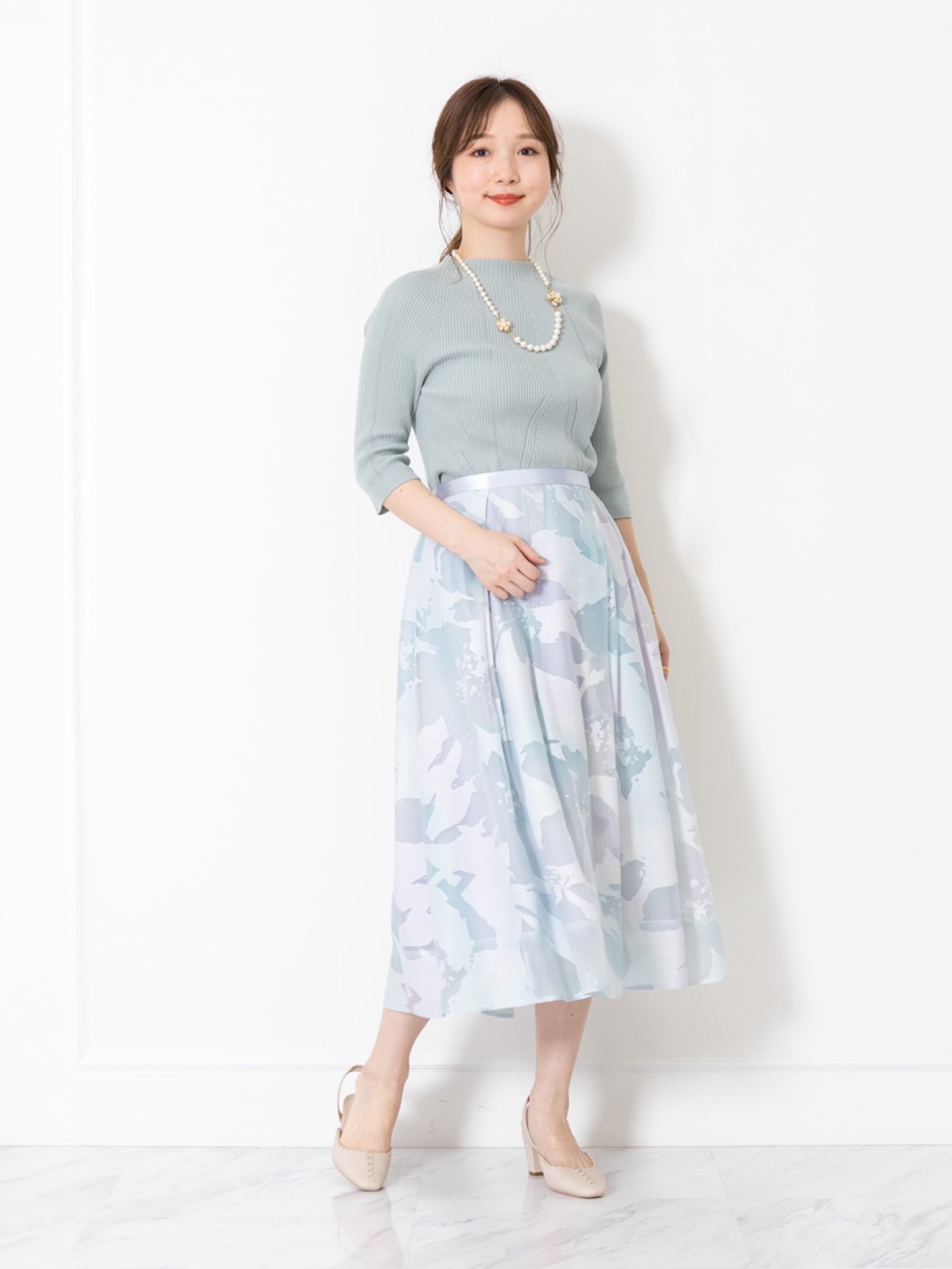 【かわいい☆JILLSTUART endy ROBE】青　花　スカート　サイズ0 楽天市場】【SALE／60%OFF】◇《Endy ROBE》アデルフラワー