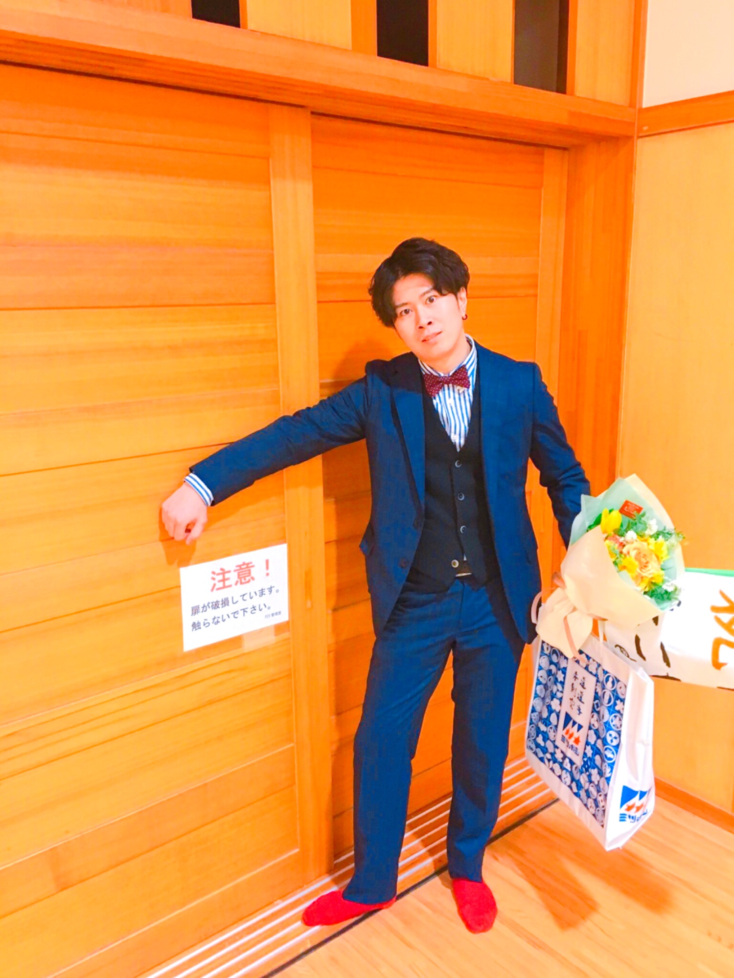 HILTONのスーツジャケット（ブルー系）を使ったメンズ人気ファッション