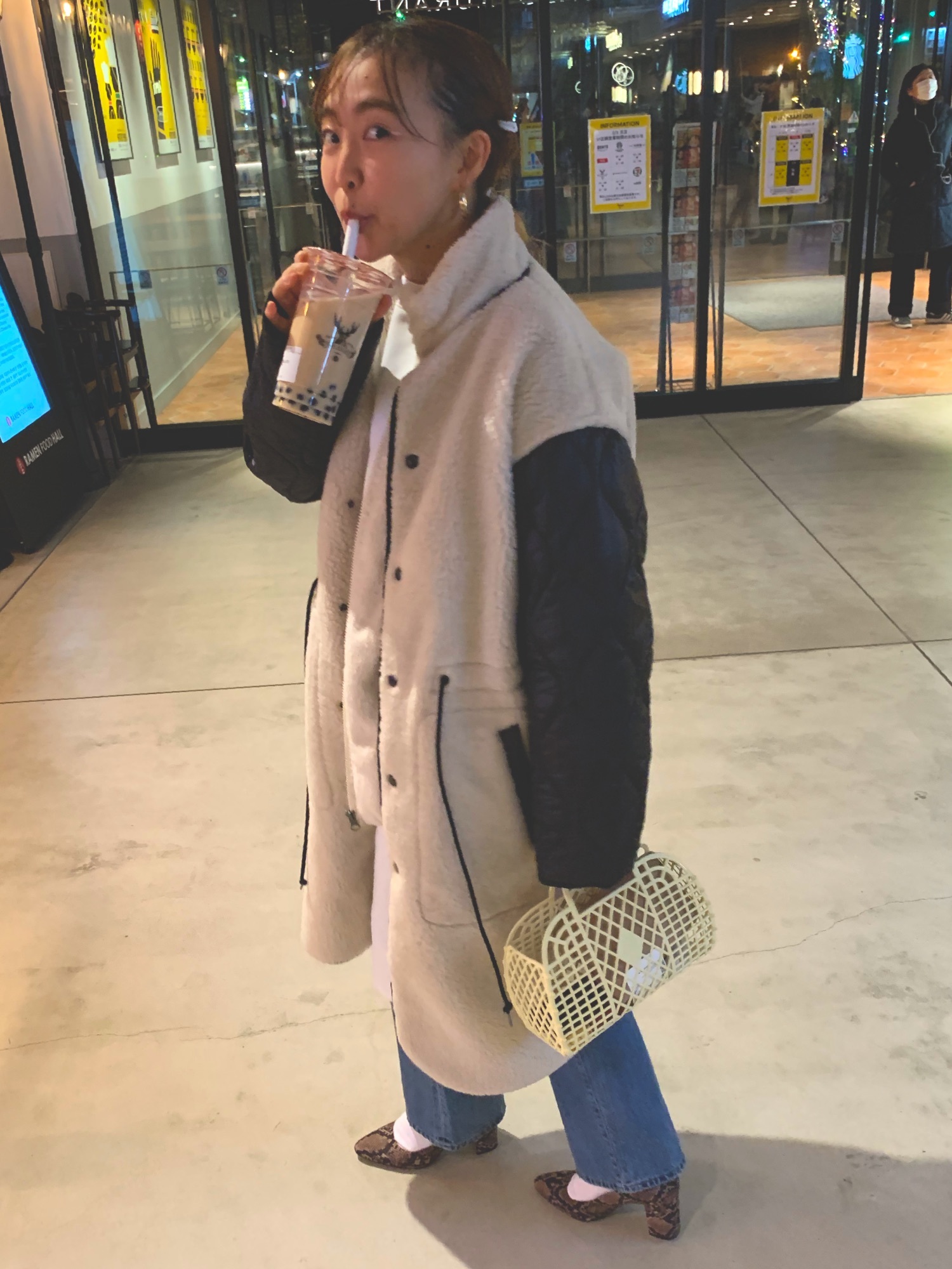 JANESMITH ジェーンスミス リバーシブルリサイクルボアミリタリーコート JANESMITH ジェーンスミス リバーシブルリサイクルボアミリタリー