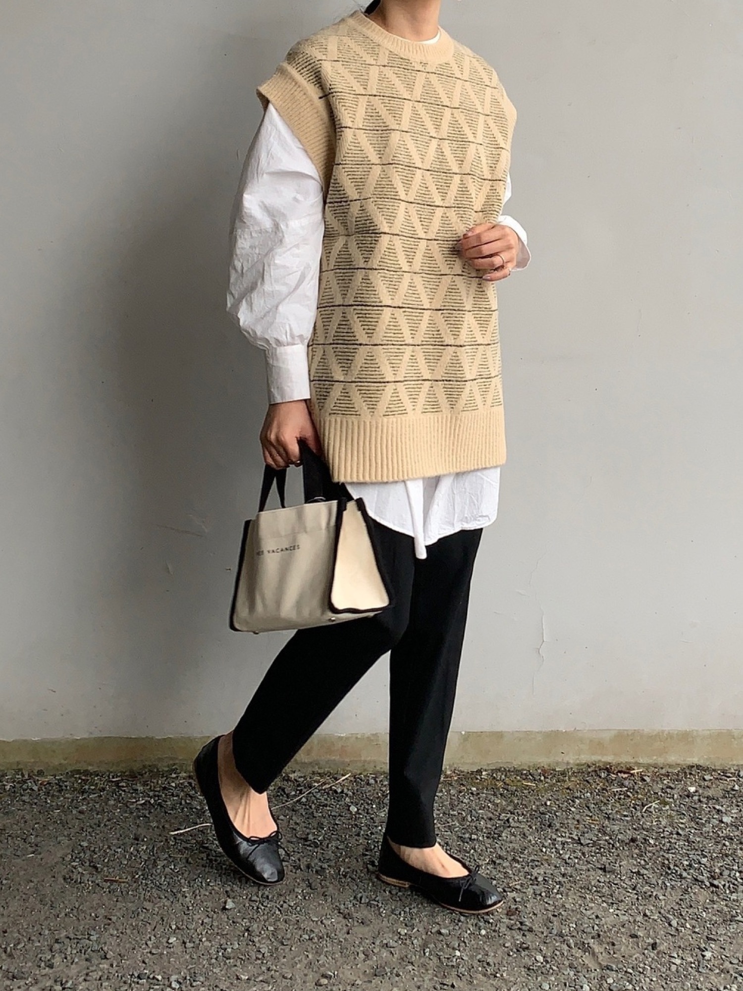 トゥデイフル ニットベスト セーター F ベージュ/グリーン 12020520 TODAYFUL SALE30%OFF トゥデイフル Mottle Yarn Knit Vest モトル