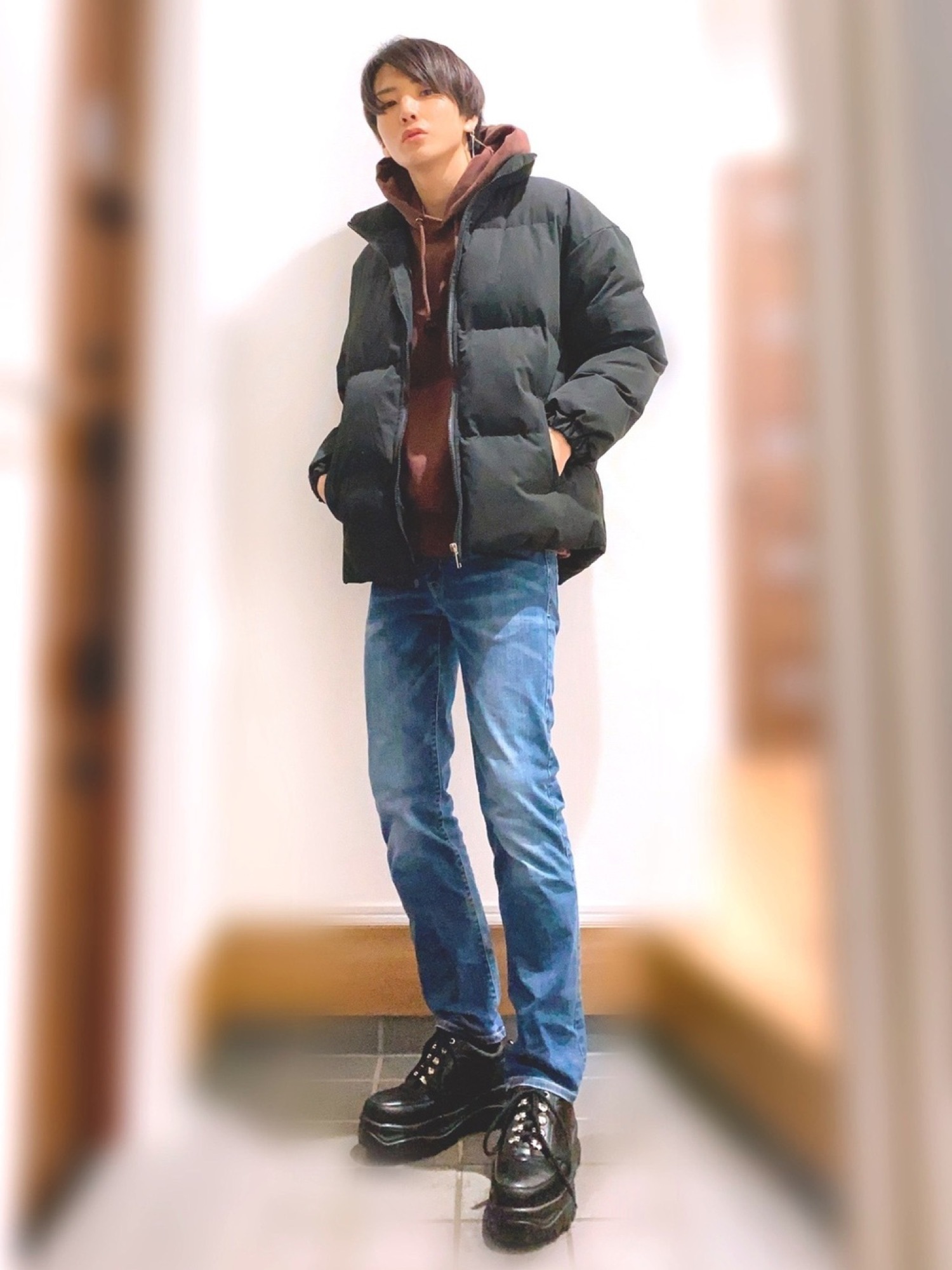 MGV（エムジーヴィー）の「オーバーサイズ中綿ジップブルゾン（ダウン