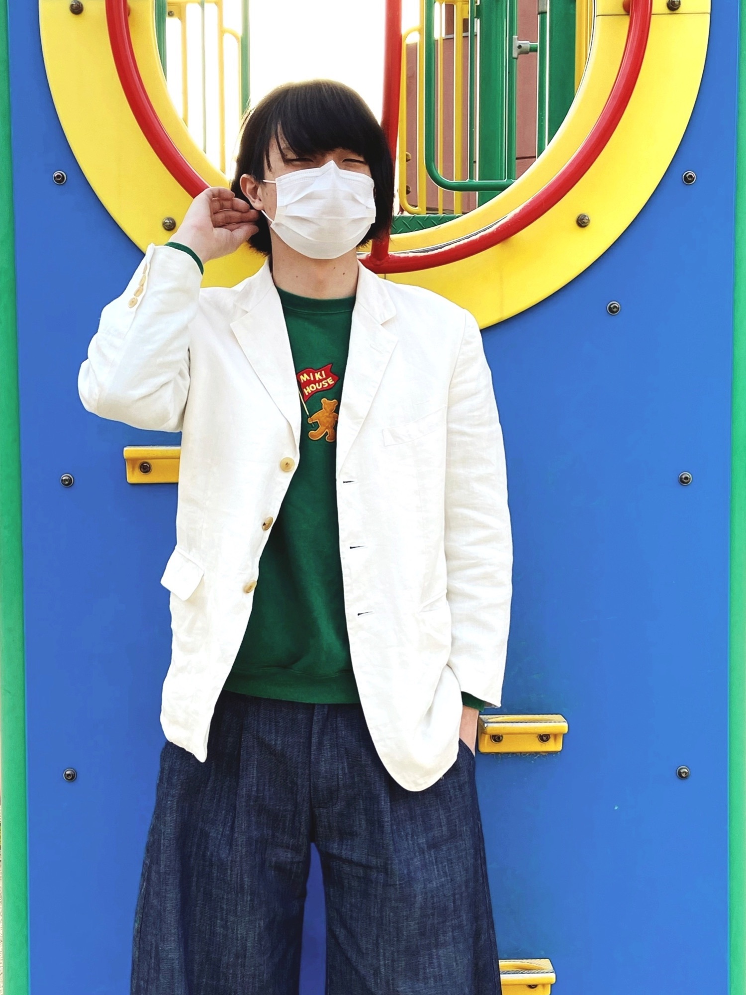 MIKI HOUSEのスウェットを使った人気ファッションコーディネート