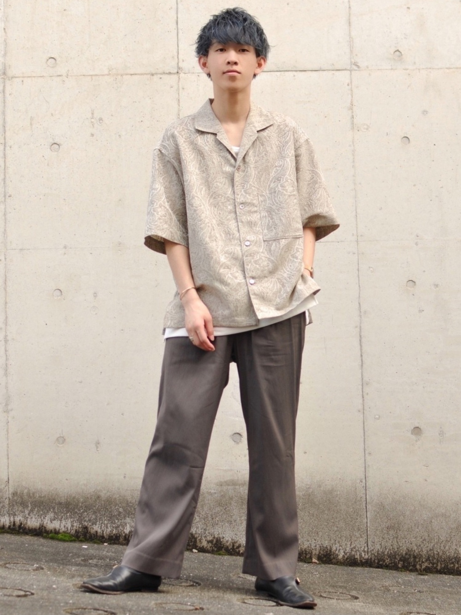LIDNM（リドム）の「JACQUARD PAISLEY SHIRT（シャツ/ブラウス）」 - WEAR