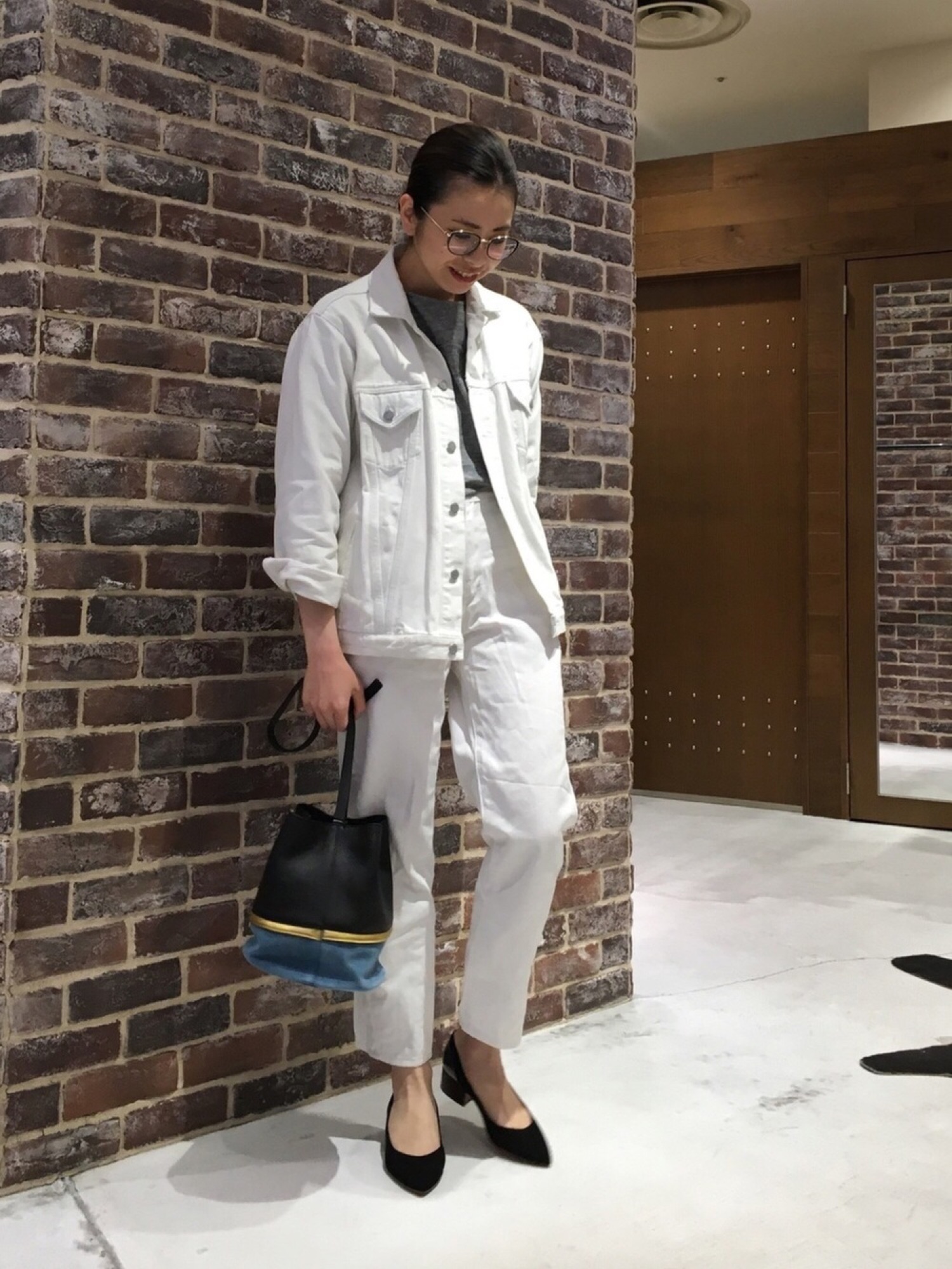 FIL DE FER（フィルデフェール）の「12ozホワイトブリーチデニム