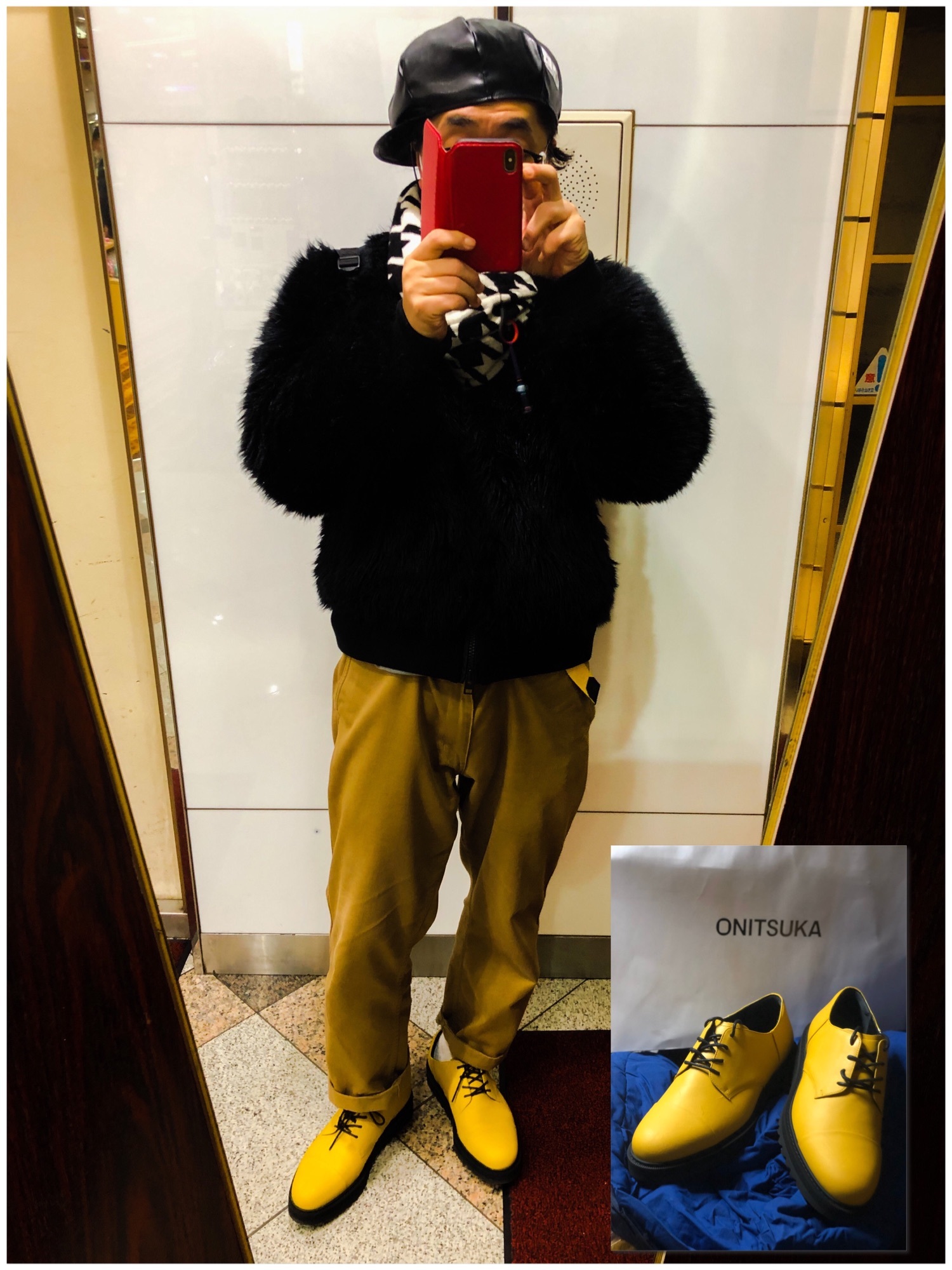 オニツカタイガー フェイクファー ジャケット Onitsuka Tiger Fakefur