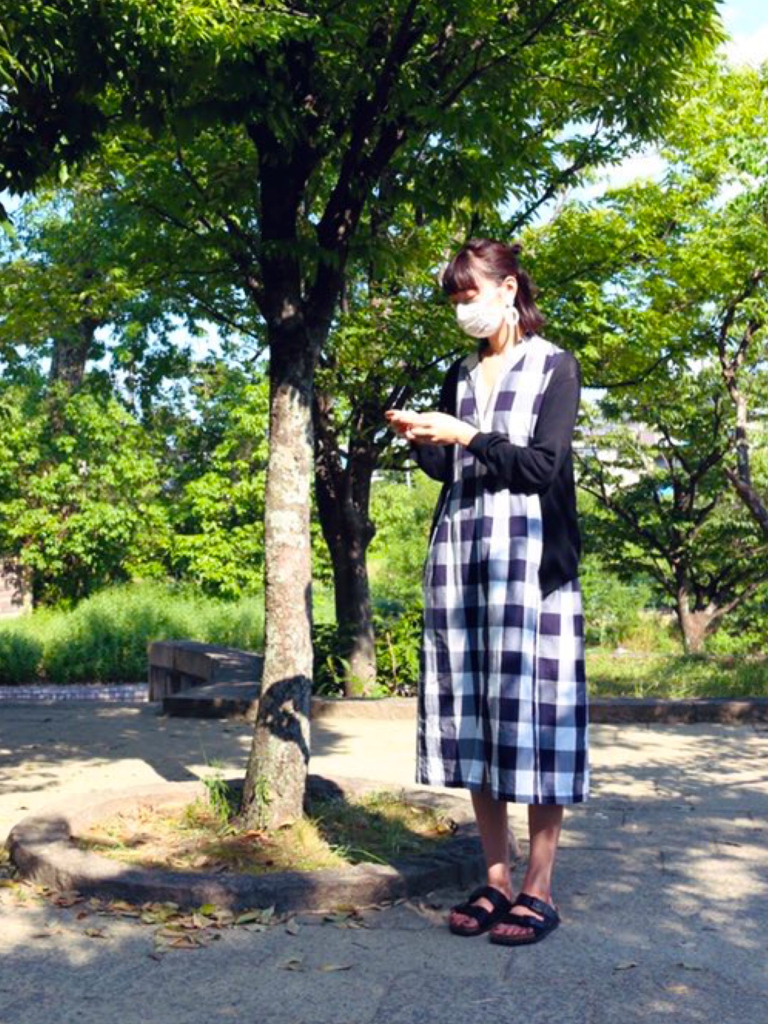 STUDIO NICHOLSONのシャツワンピースを使った人気ファッション 