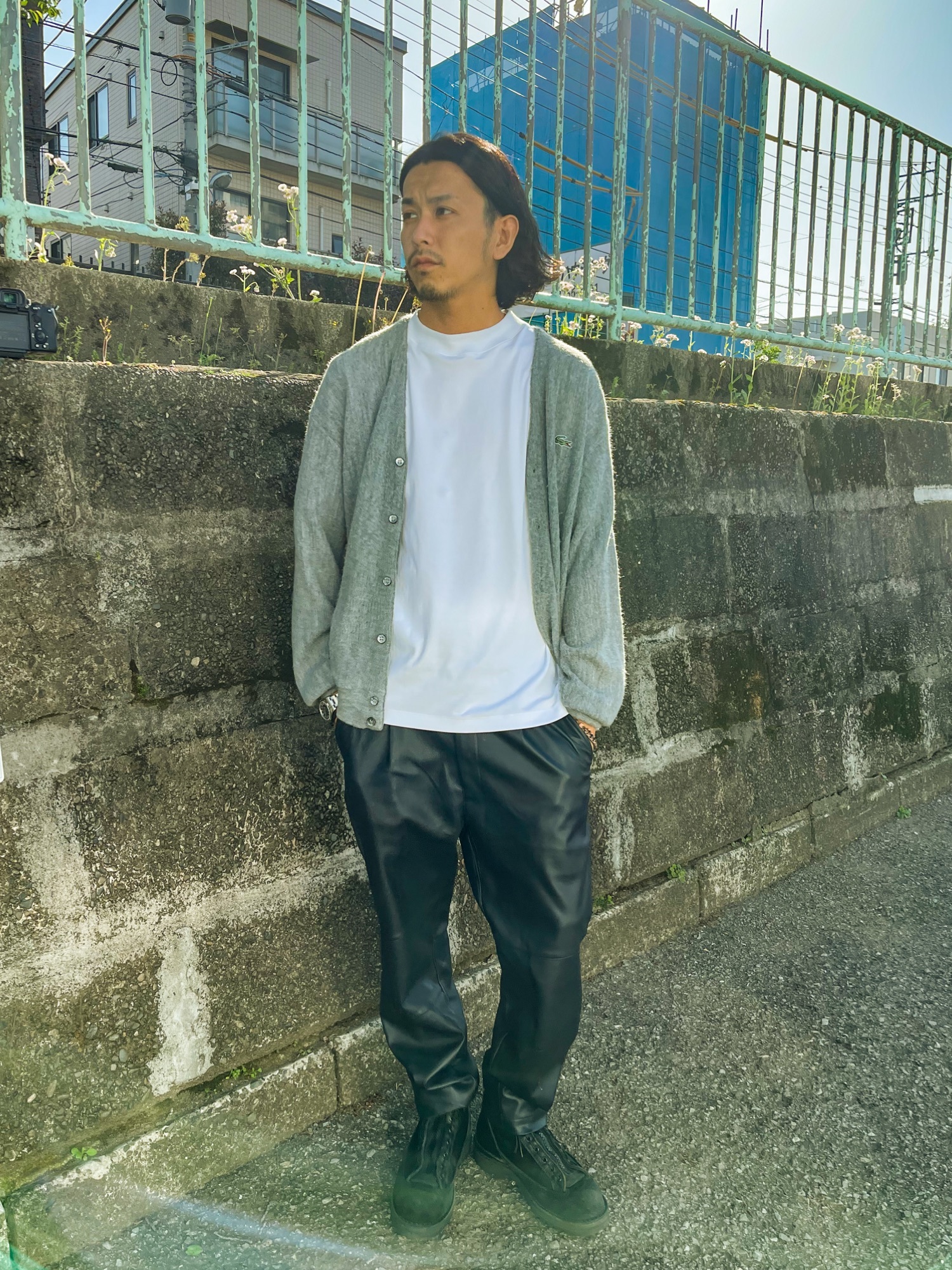 takahiro kawashima｜LACOSTEのカーディガン/ボレロを使った