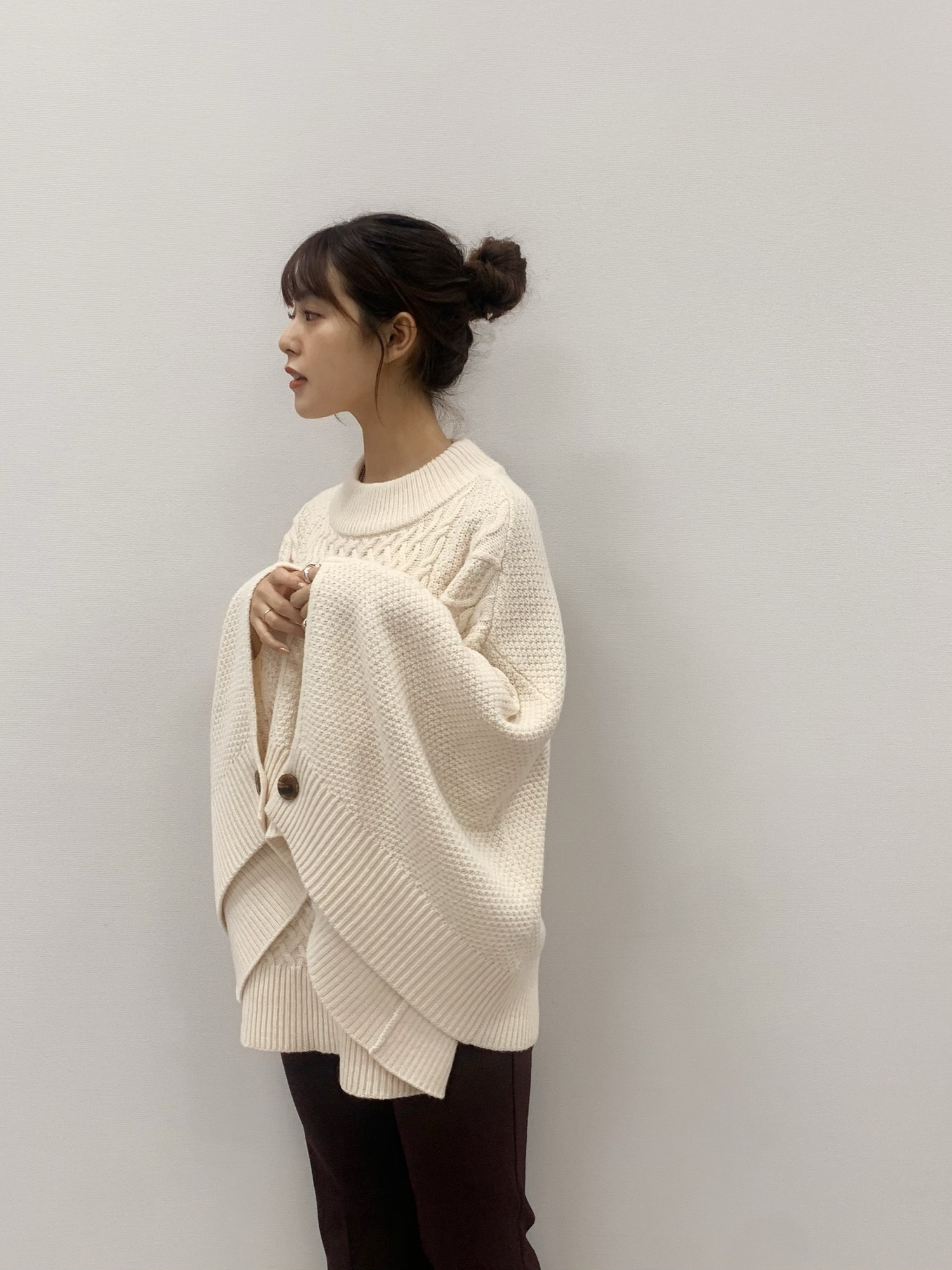 Heather（ヘザー）の「ケーブルニットポンチョ 919025（ニット