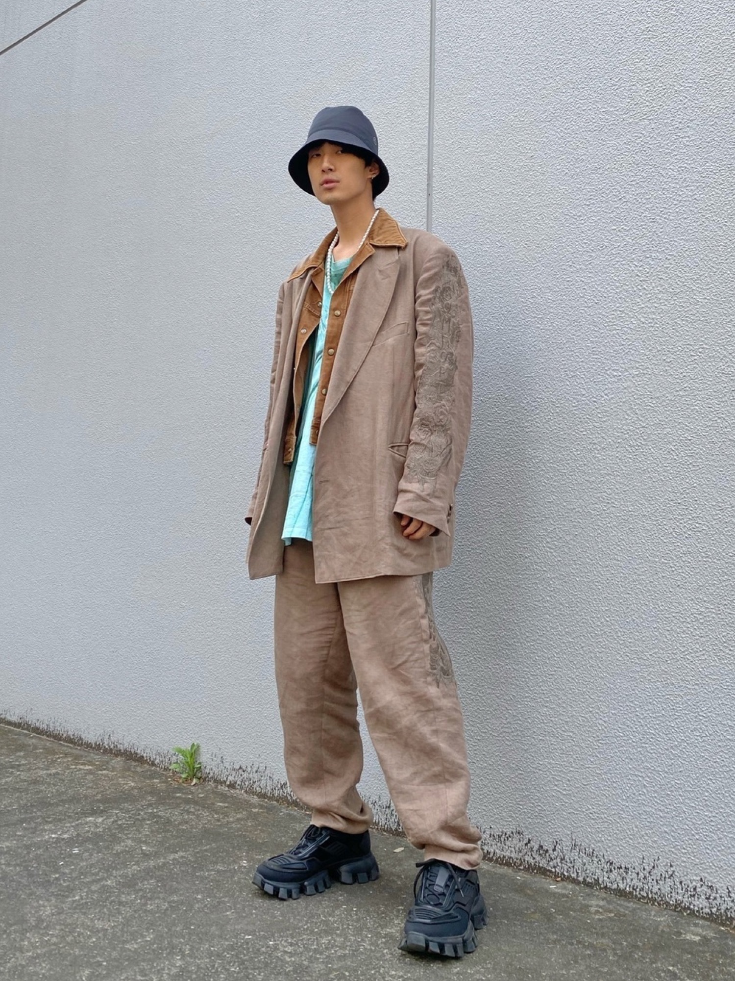 doublet（ダブレット）の「【doublet】MEN CHAOS EMBROIDERY LINEN 