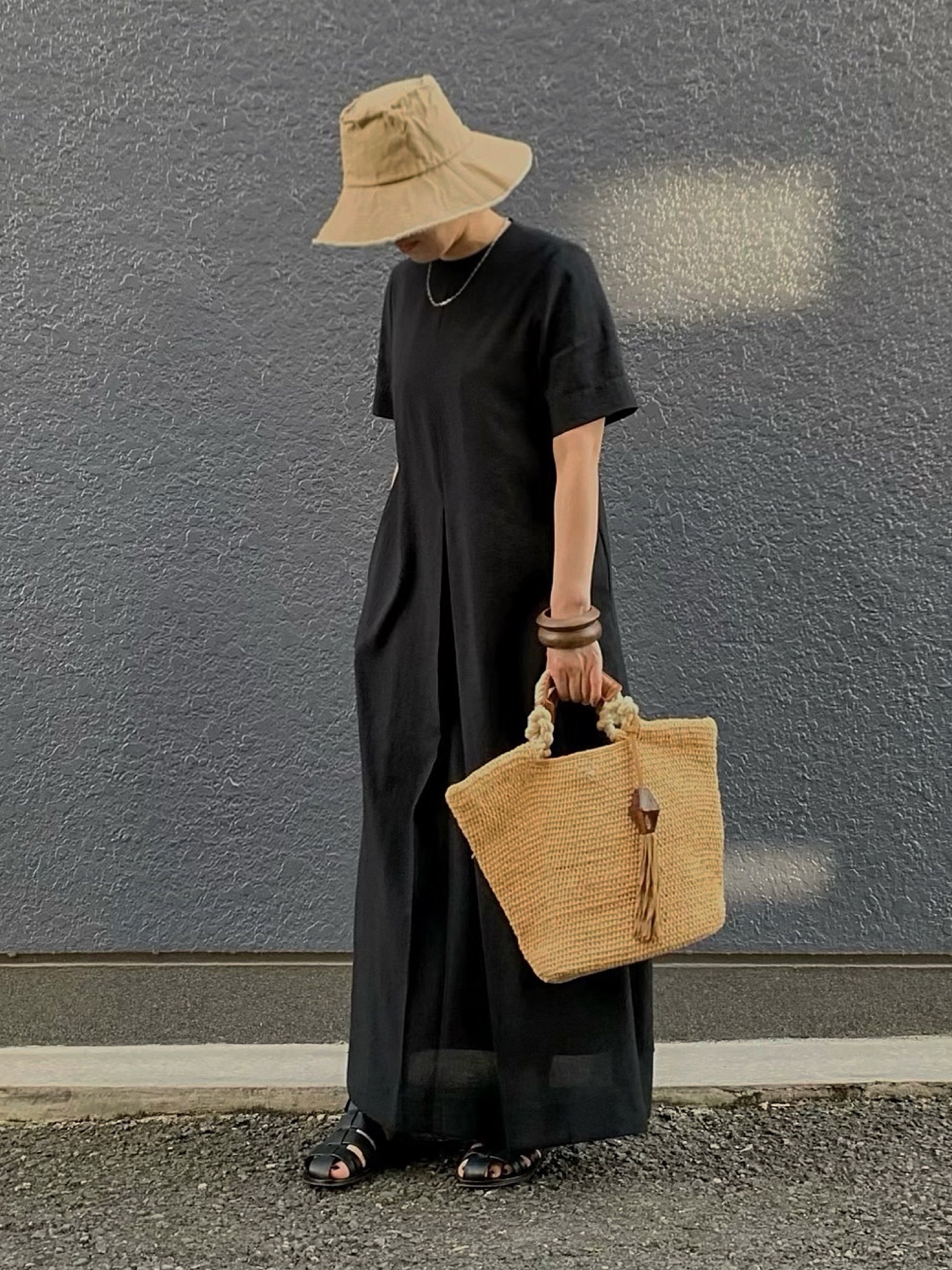 Todayful ハーフスリーブタックドレス ブラック　38 TODAYFUL（トゥデイフル）の「ハーフスリーブタックドレス