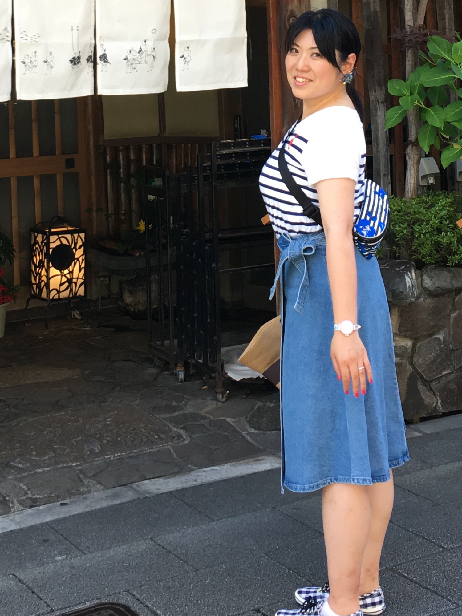 ＜kate spade NEW YORK＞デニム ミディ スカート KG828_403_6