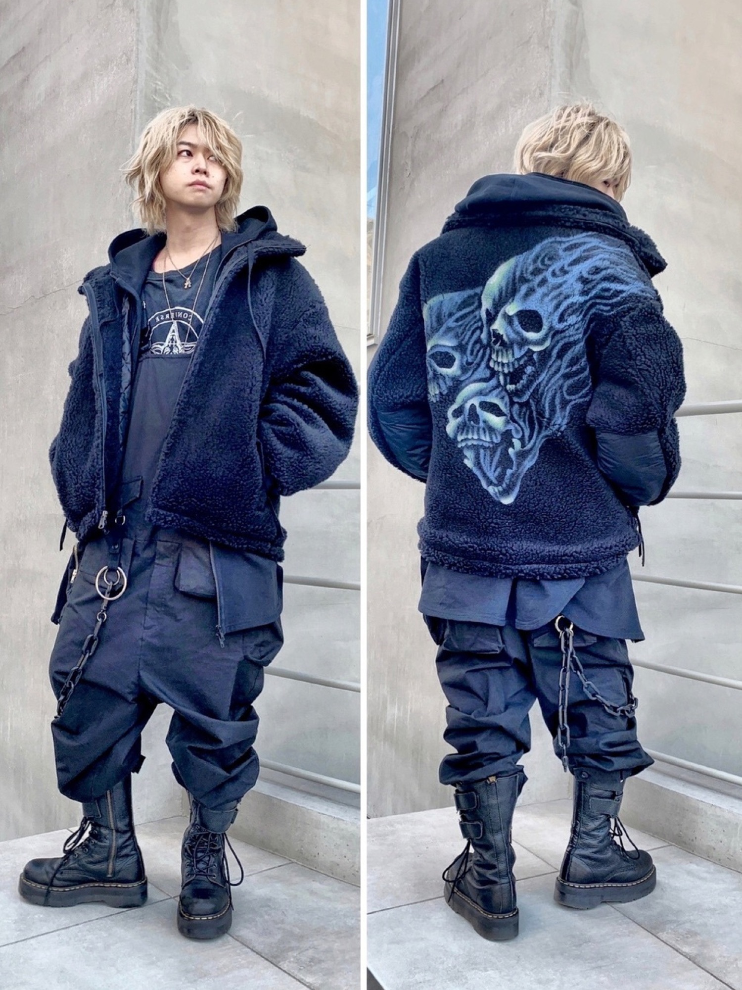 アンドゥムルメステール　シャツパーカー フーディ 比翼仕立て コットン 綿 m63413501601_1.jpg?1747329055