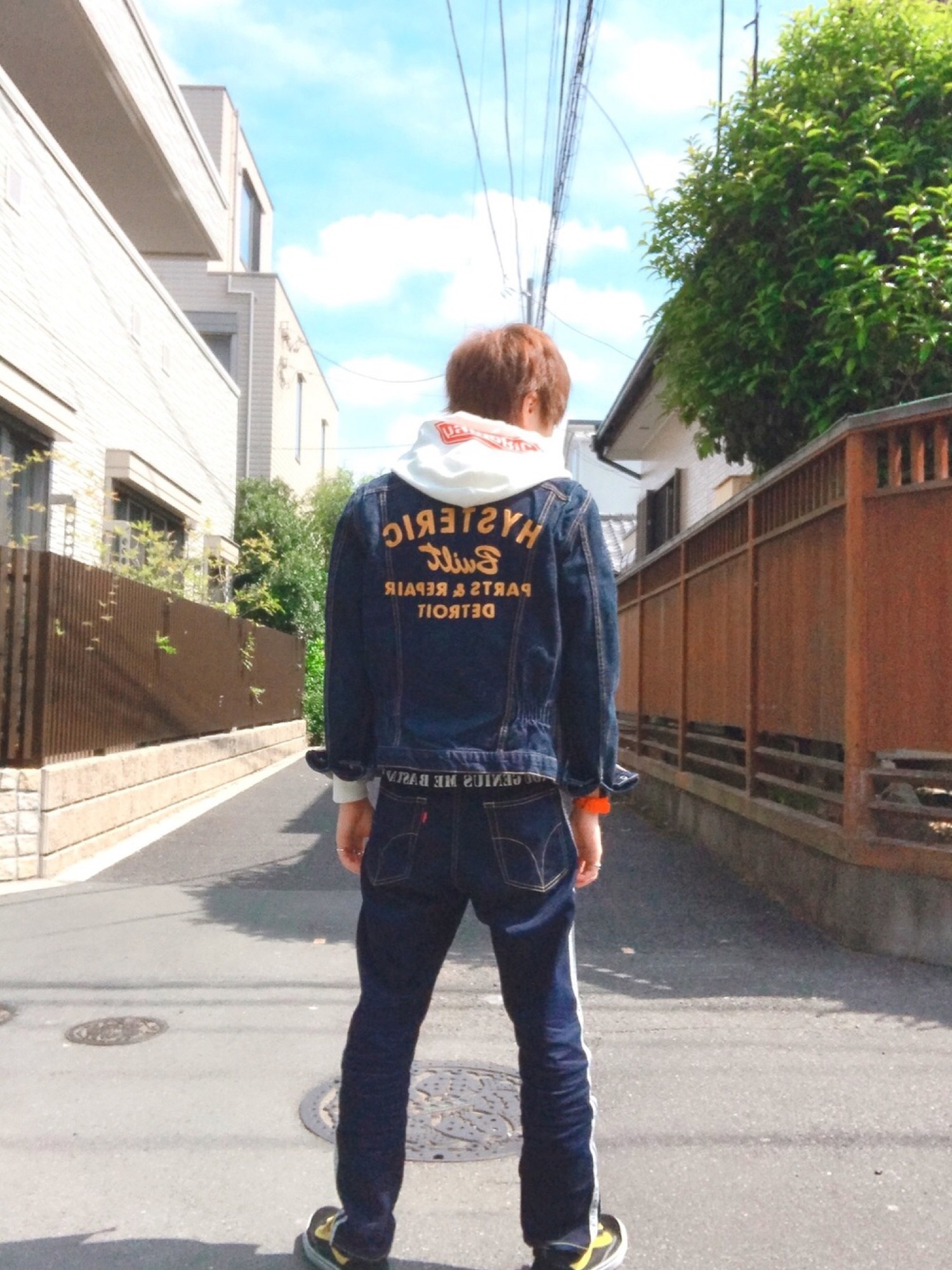 HYSTERIC GLAM BACK PILE ISKOデニムサイド ライン HYSTERIC GLAMOUR（ヒステリックグラマー）の「BACK PILE ISKO