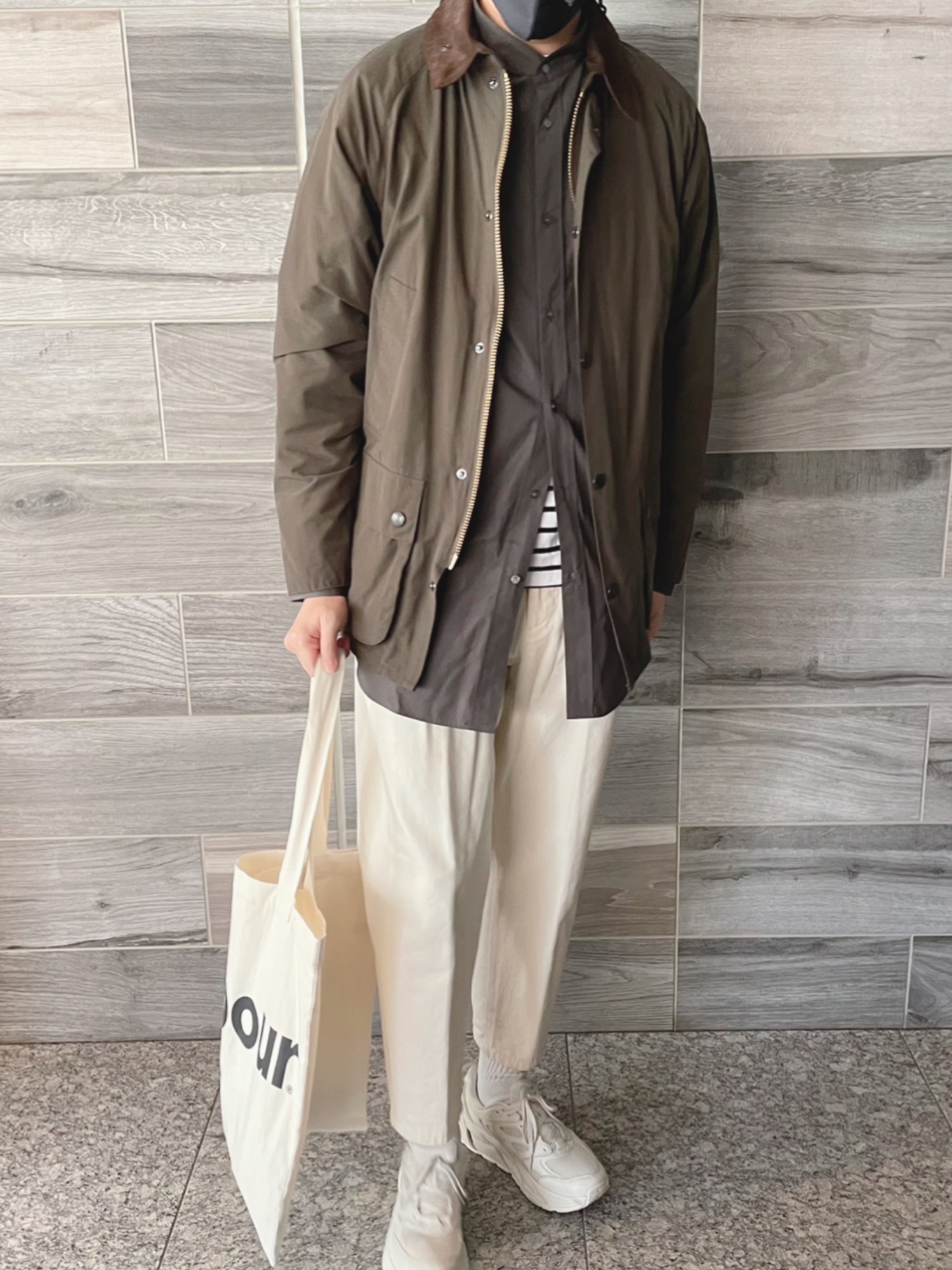 Barbour（バブアー）の「Barbour/別注BEDALE SL ピーチスキン