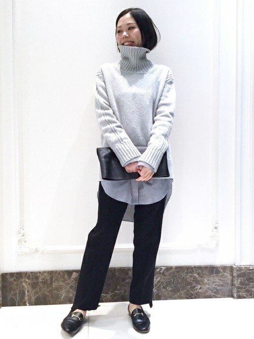 DEUXIEME CLASSE - ARCH THE / アーチ ザ■オーバーロングシャツ■ドゥーズィエムクラス ARCH THE/アーチ ザ】 OVERSIZED WOOL SILK シャツ（シャツ