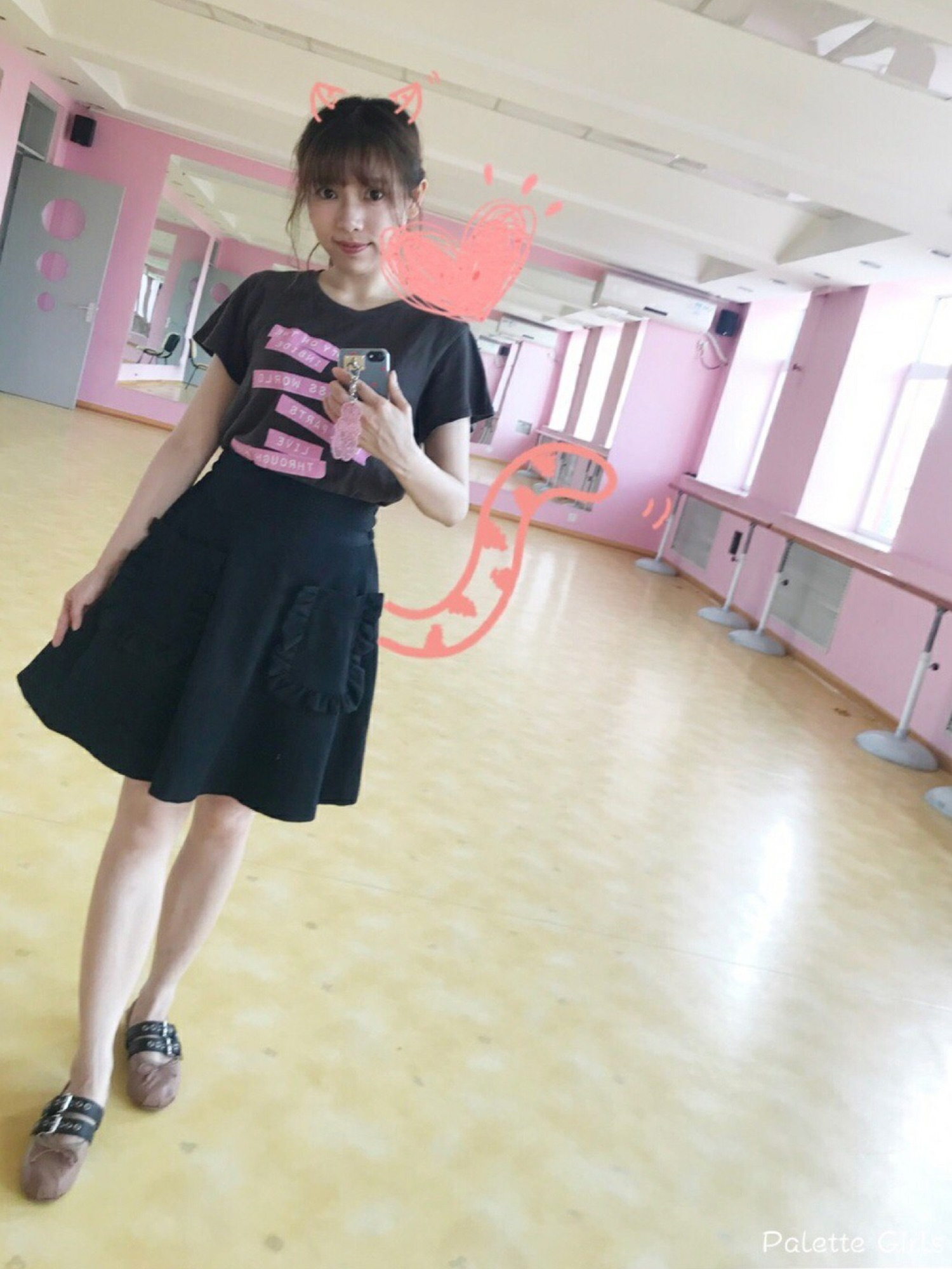 Katie（ケイティ）の「CAFE CHIC ハイウエストスカート（スカート