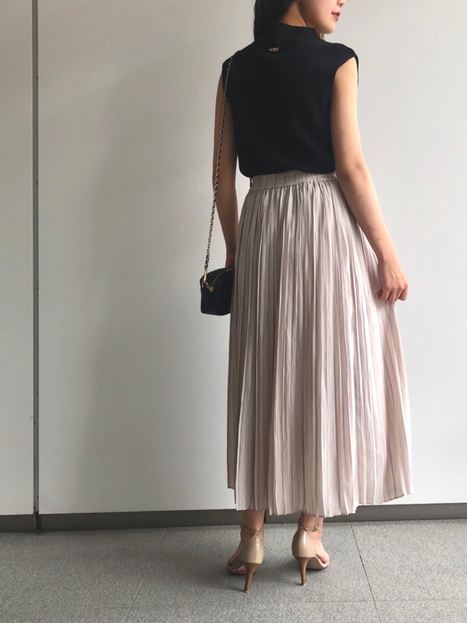 LOUNGEDRESS（ラウンジドレス）の「ストライプラメプリーツスカート  