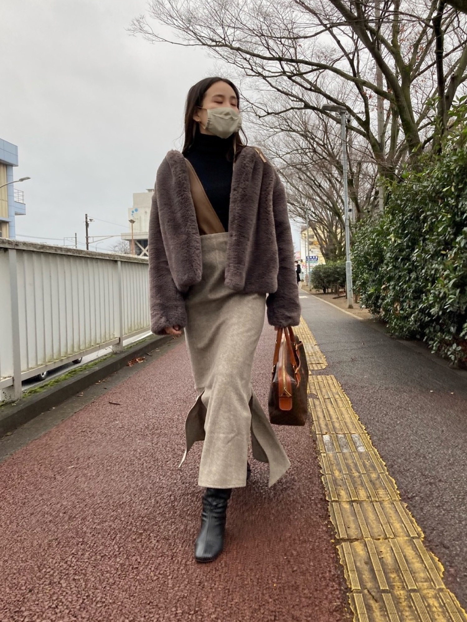 mysty woman（ミスティウーマン）の「フェイクファージャケット（ノー 
