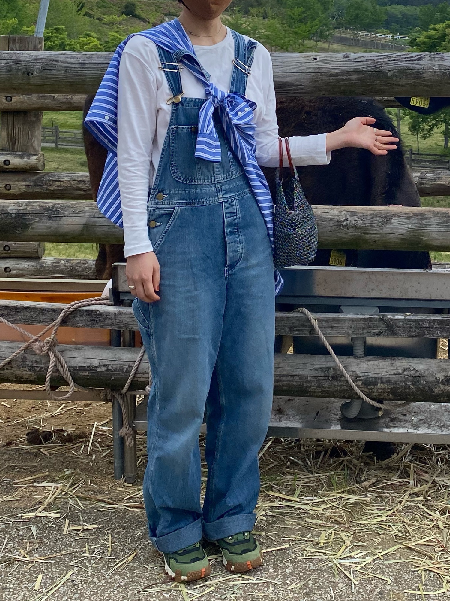 サトツさん◎ ダークグリーン カバーオール 赤アクセント 000000055954-21-l.jpg?t=