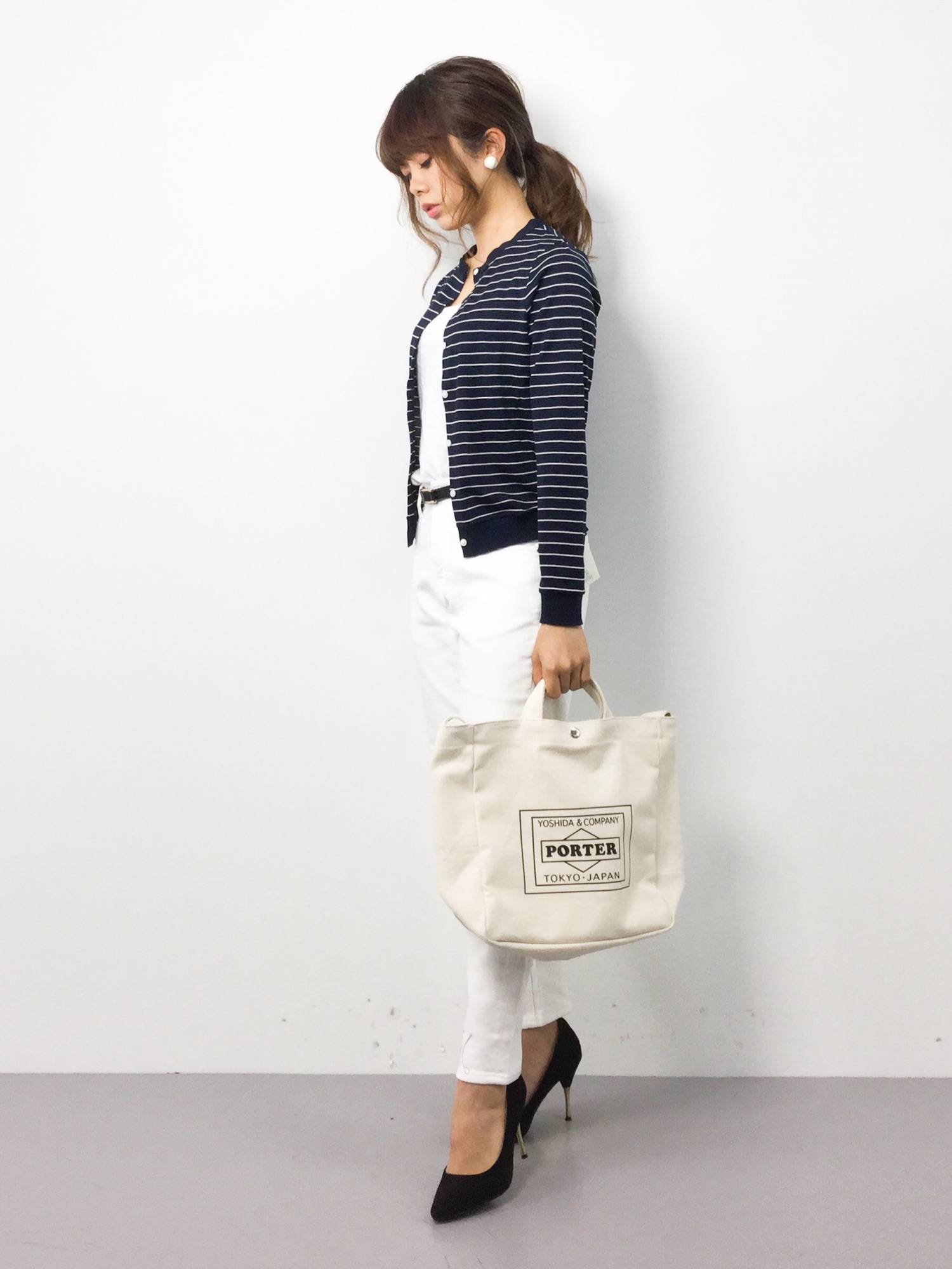 【IENA☆美品】NAOS GASS クルーネックカーディガン IENA（イエナ）の「NAOS GASS クルーネック カーディガン