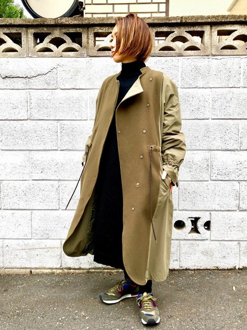 カルドファブリカ／ピーチツイル　ウールドッキングオーバーサイズコート cardo fabrica（カルドファブリカ）の「ピーチツイル×ウールドッキング