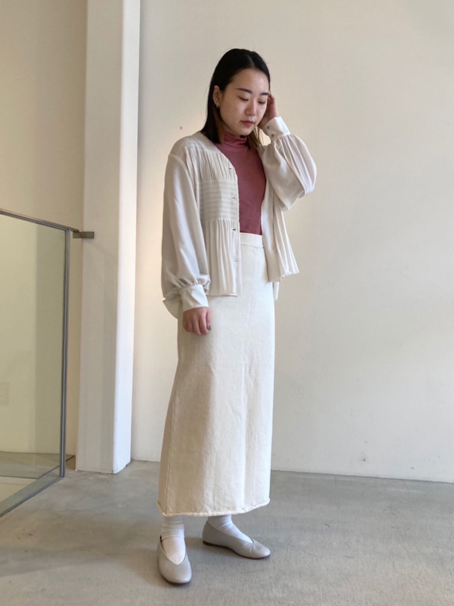 note et silence （ノートエシロンス）の「nuit フラットレザーバレエ