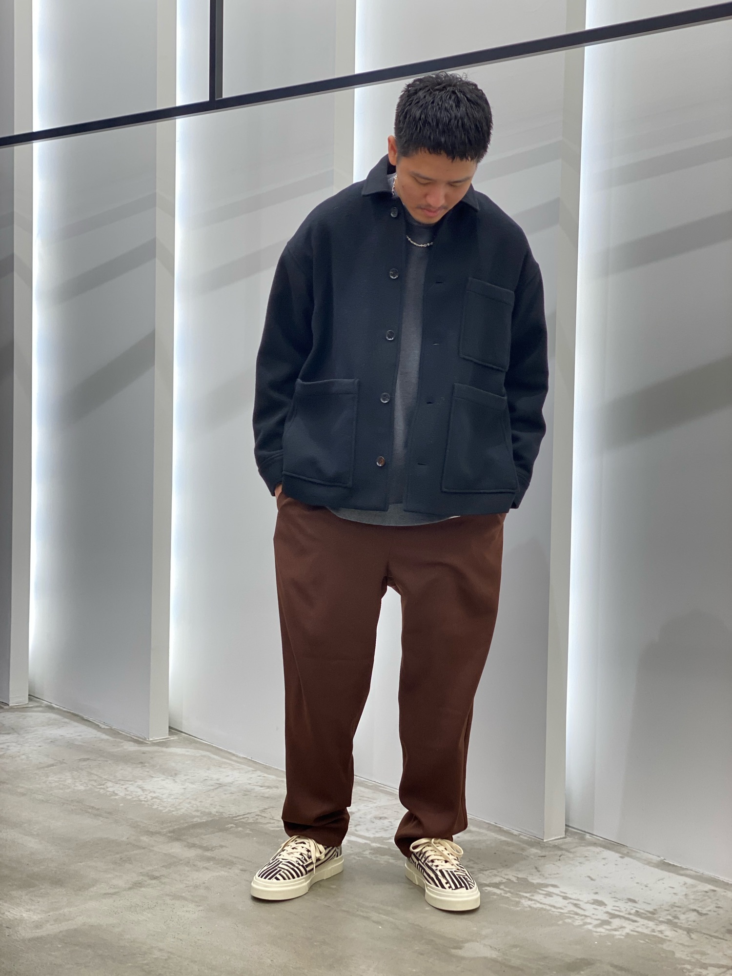 【新品】URBAN RESEARCH メルトンバルーンフィットカバーオール L メルトンバルーンフィットカバーオールを使った人気ファッション