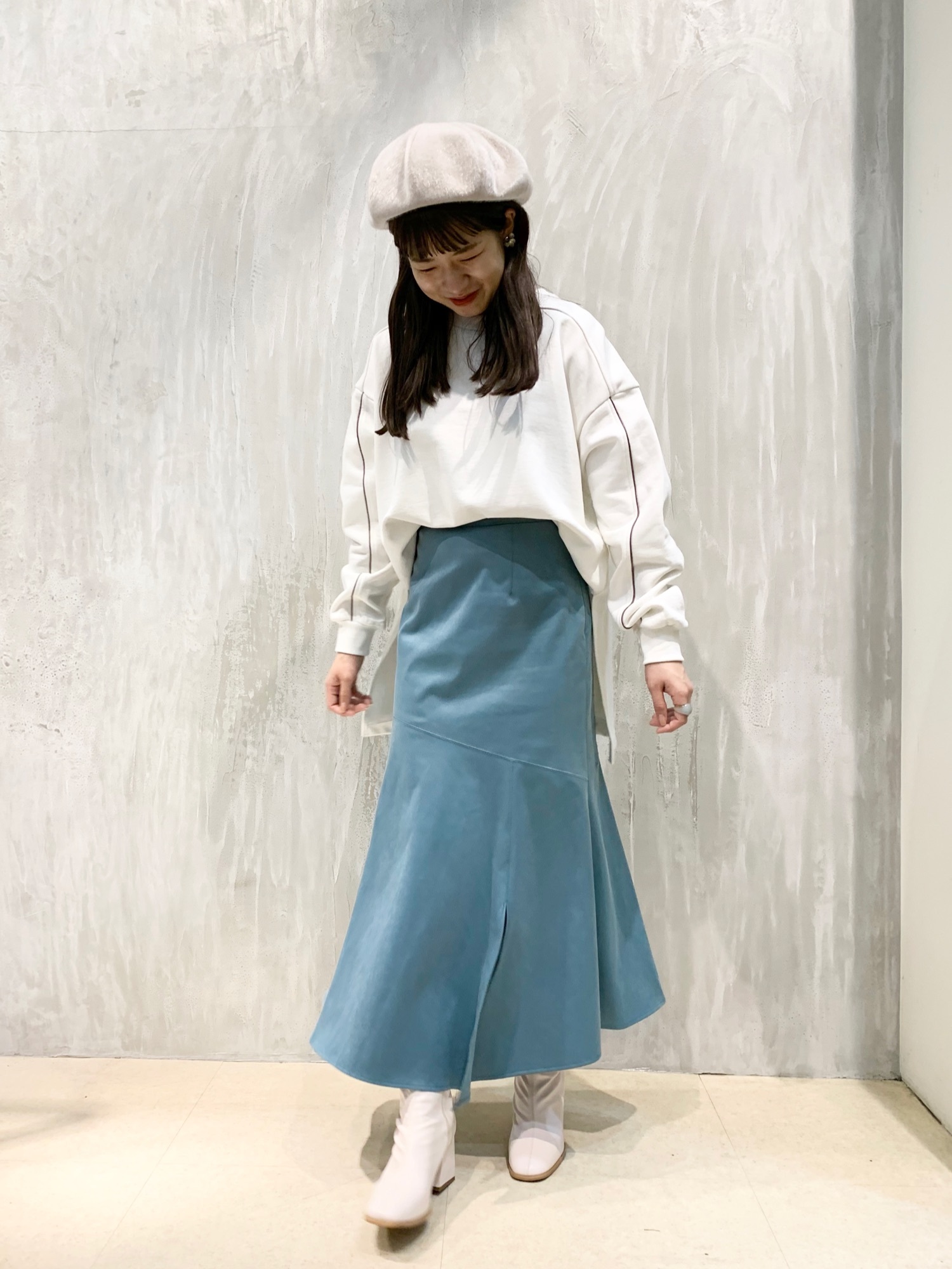 PAGEBOY クリアスエードマーメイドスカート【ニュアンスカラースカート】