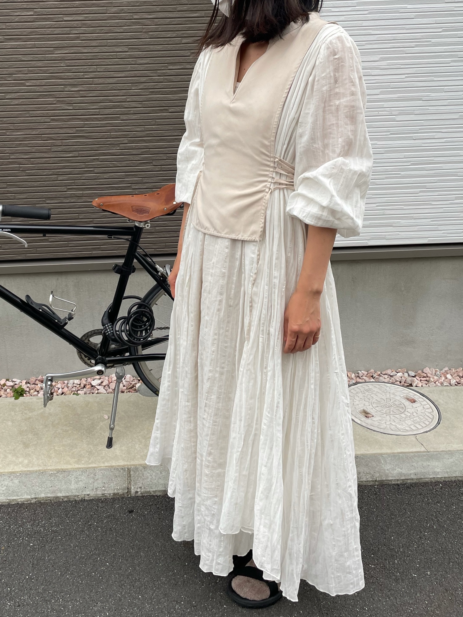 美品 AMERI WASHI LAYERED DRESS ドレス ワンピースレディース