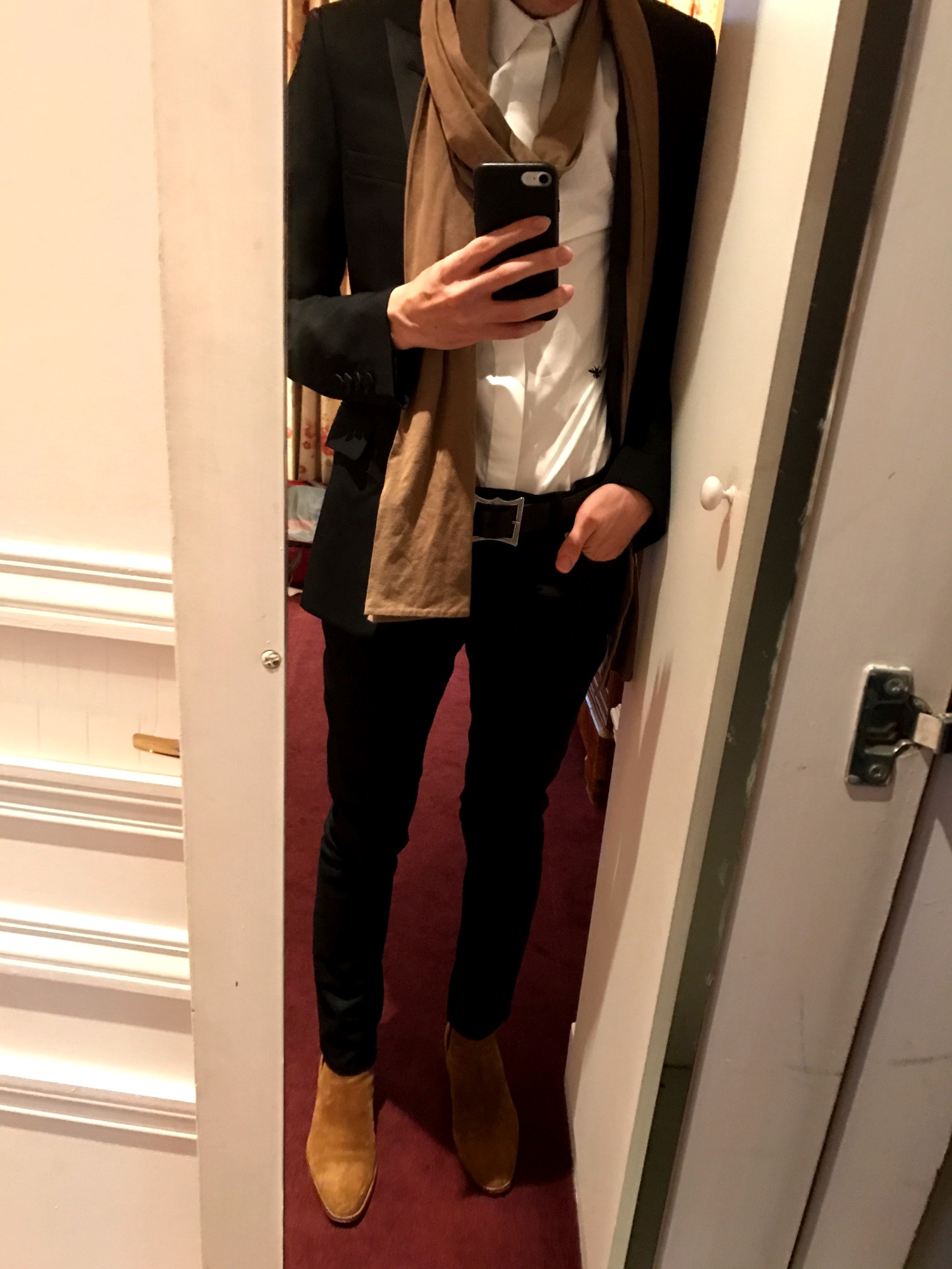 Dior Homme ブラウン コットン ストール Dior Homme ブラウン コットン ストール Dior Homme ブラウン コットン