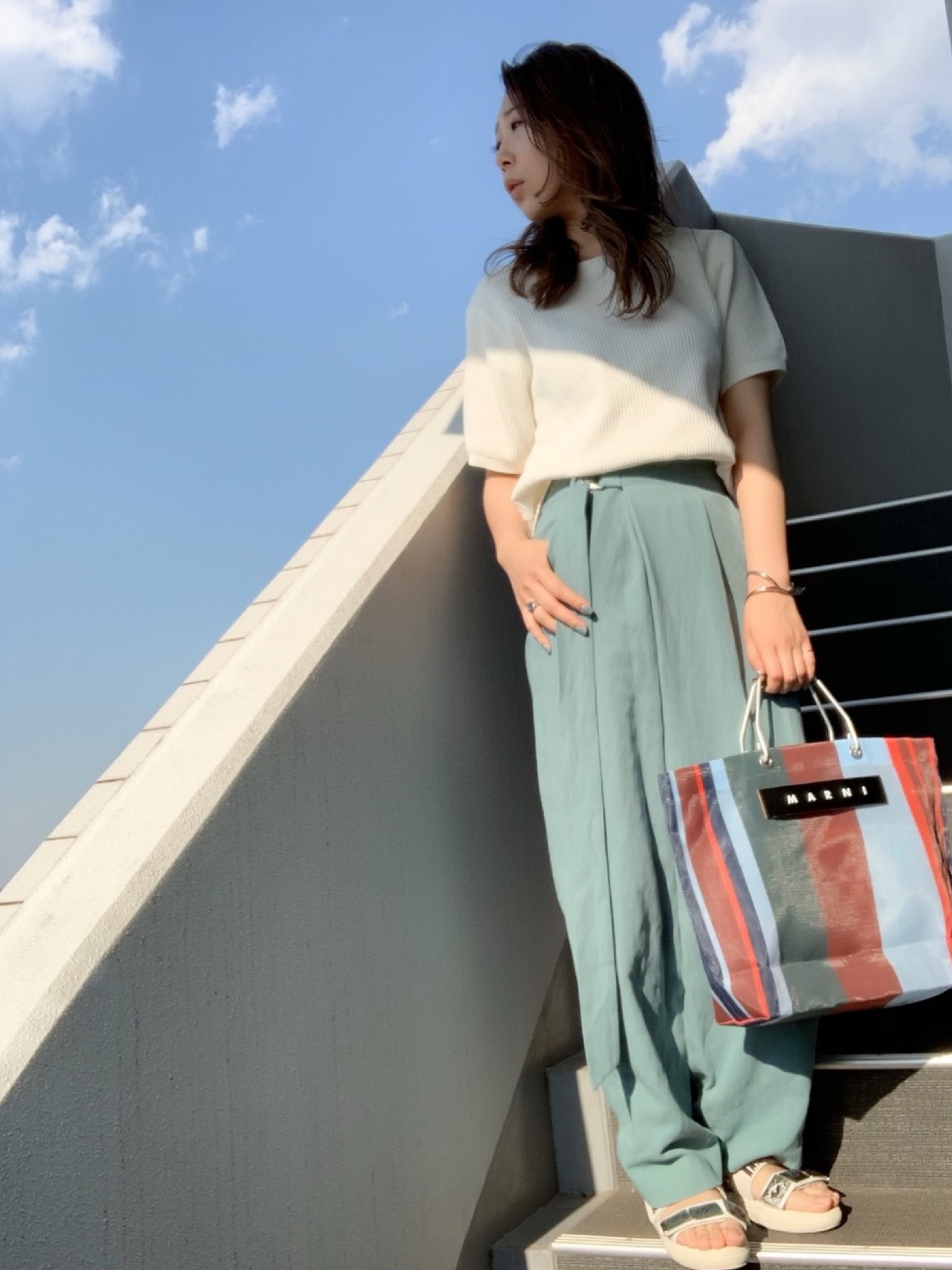 パンツ roku beauty&youth PIPING LEATHER PANTS 6（ロク）の「＜6(ROKU)＞PIPING LEATHER PANTS/パンツ（その他
