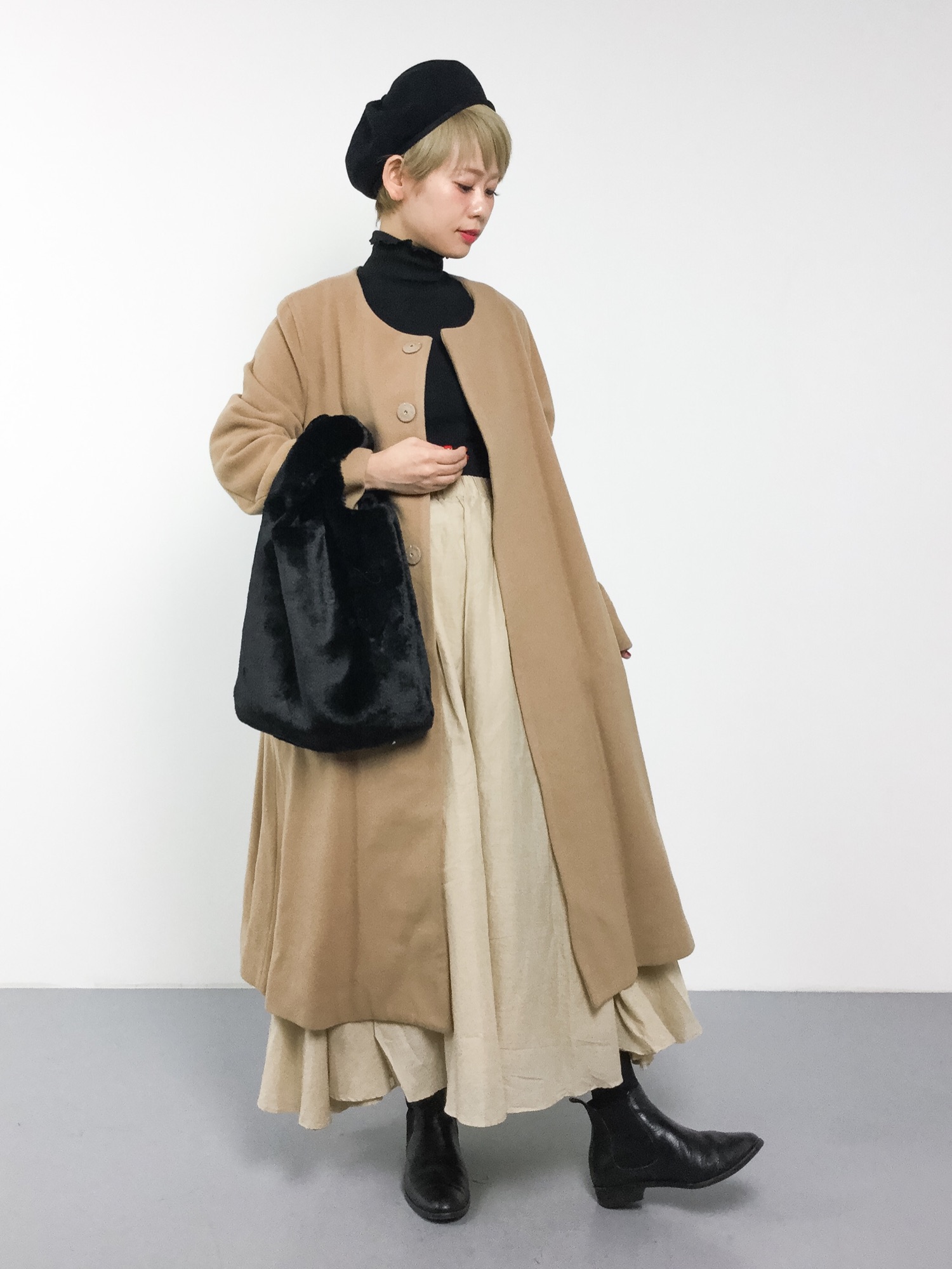 BEAMS BOYのダウンジャケット/コートを使った「ベージュ」の人気 