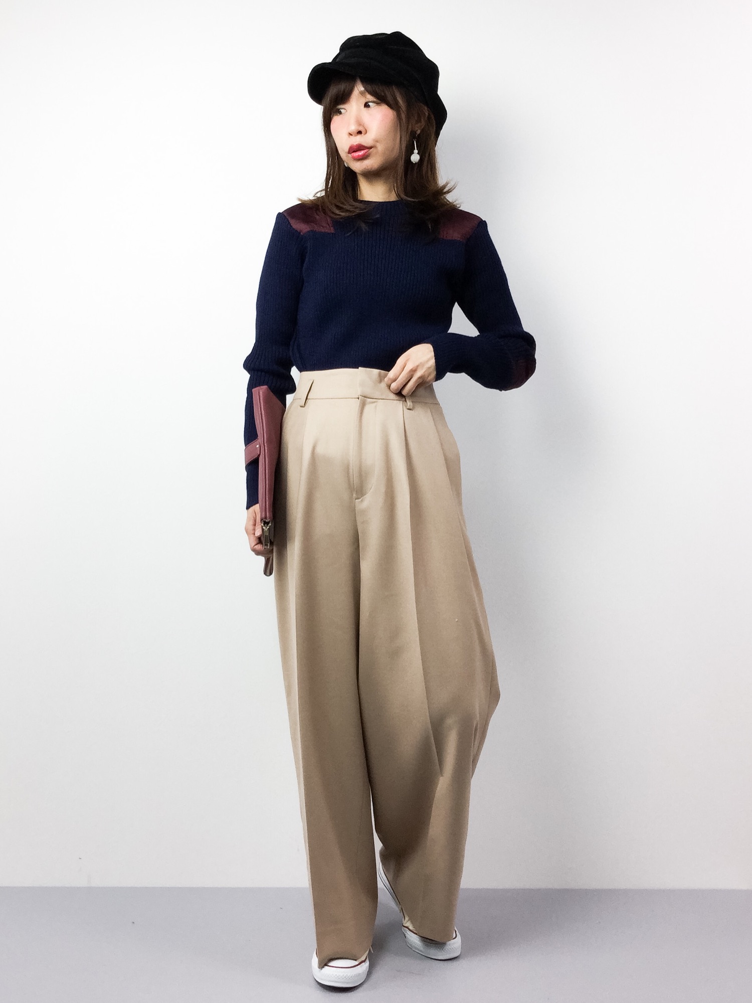 SACRA（サクラ）の「【SACRA】ウールレーヨンワイドパンツ