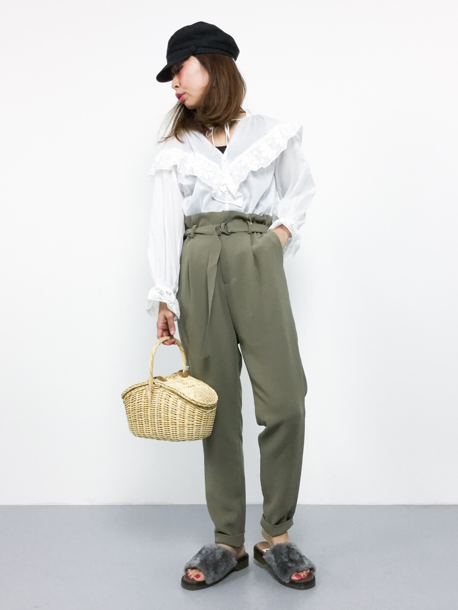 IENA LA BOUCLE イエナ リバーレース ローンブラウス 白 ホワイト イエナ IENA LA BOUCLE リバーレース ローンブラウス 日本製
