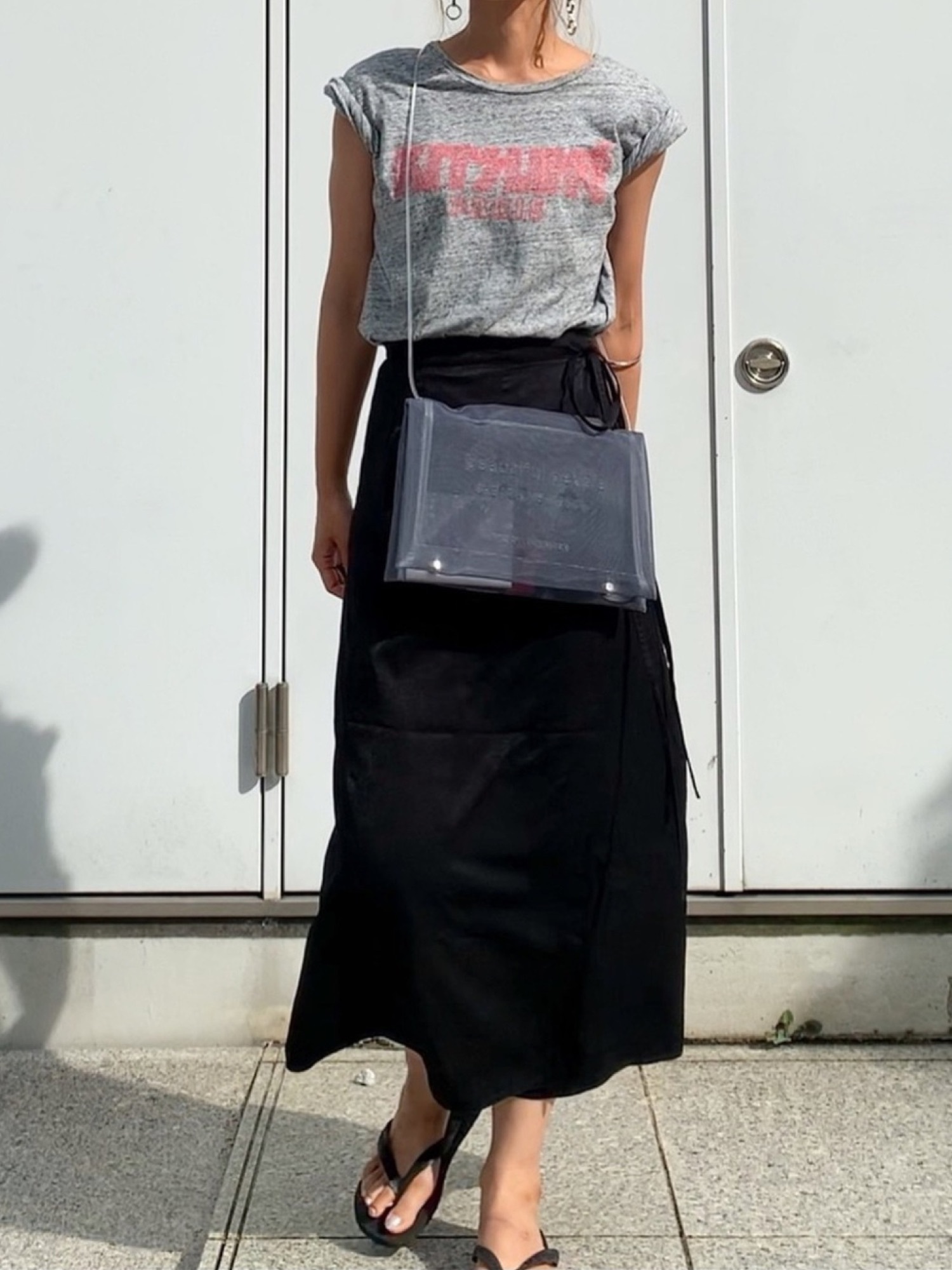 SLOBE IENA（スローブイエナ）の「バックラップサテンスカート