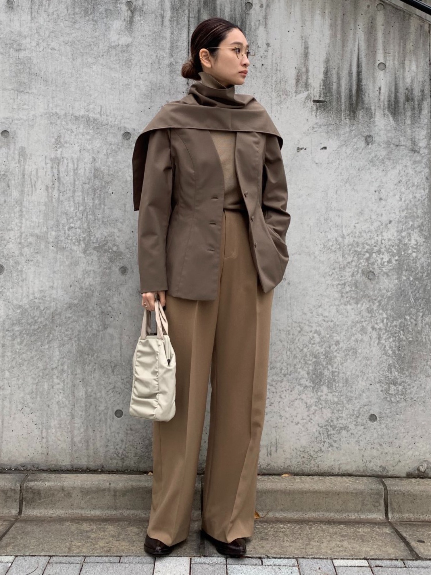 未使用級✨ RIM.ARK リムアーク リネンライク ノーカラージャケット 38 未使用級✨ RIM.ARK リムアーク リネンライク ノーカラー