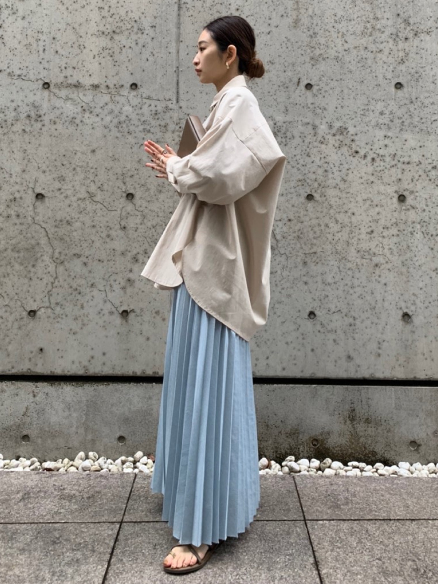 RIM.ARK（リムアーク）の「Back volume silhouette SH（シャツ