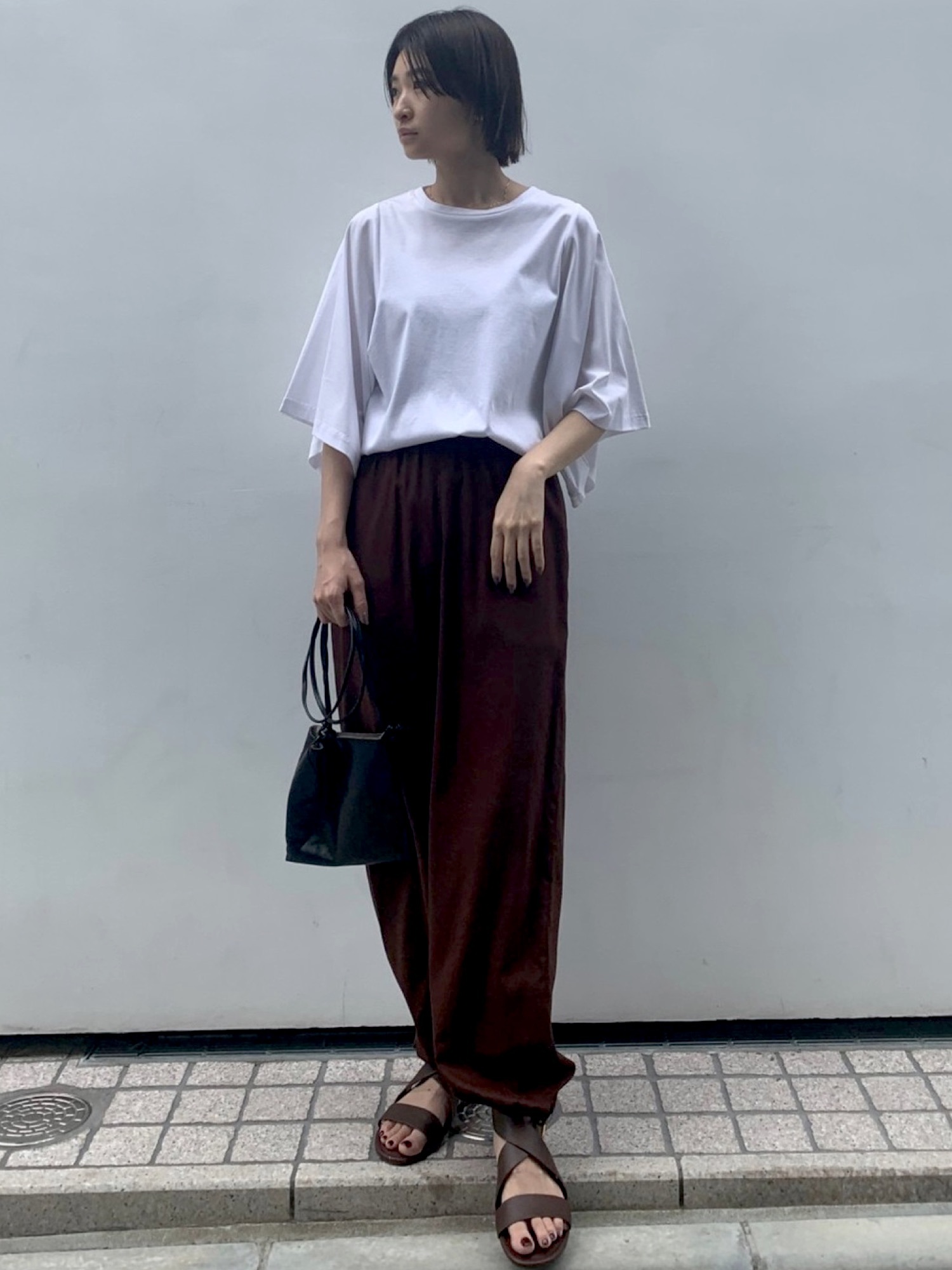 RIM.ARK（リムアーク）の「Wide sleeve flare cut tops（Tシャツ 